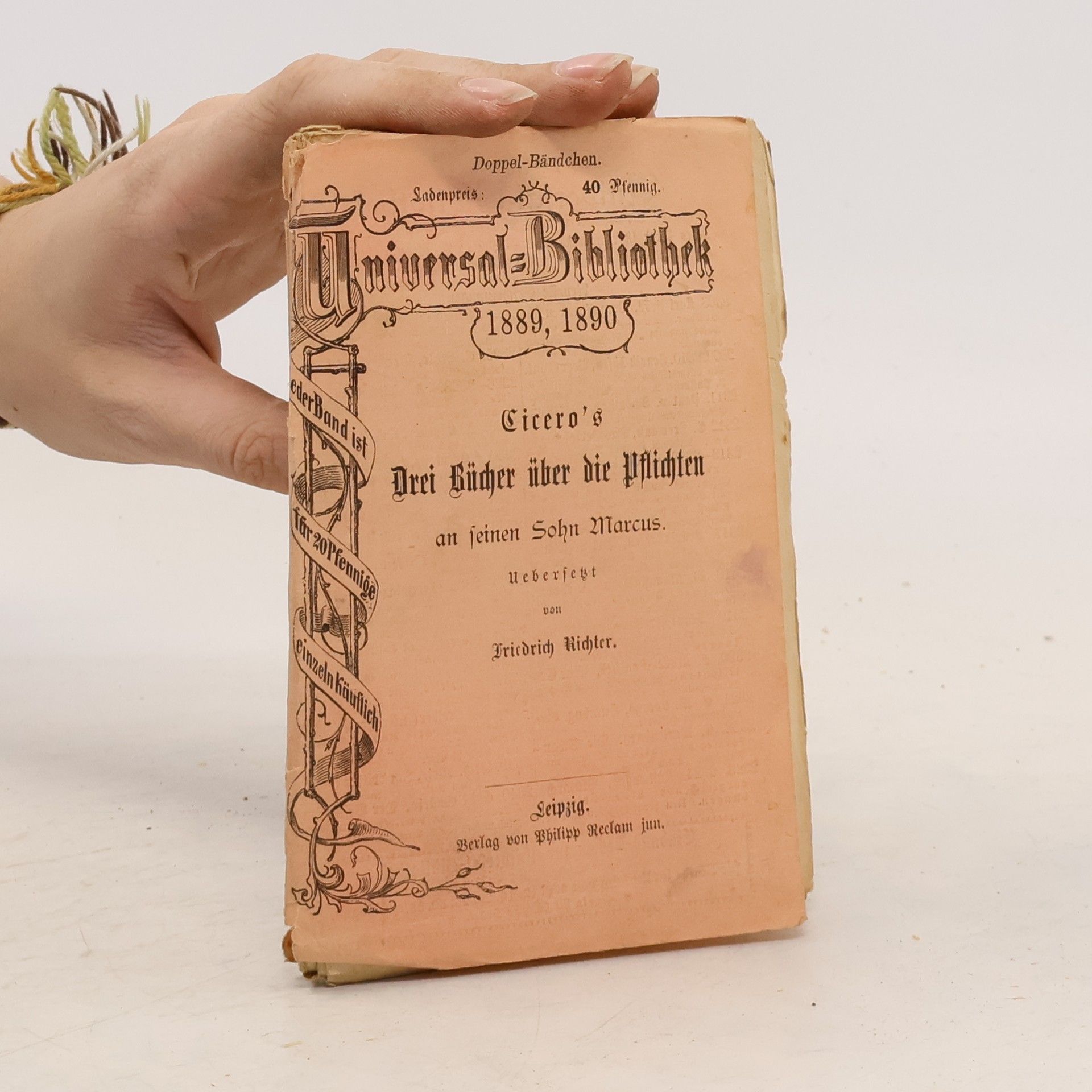 Friedrich Richter Cicero's Drei Bücher über die Pflichten an seinen Sohn Marcus