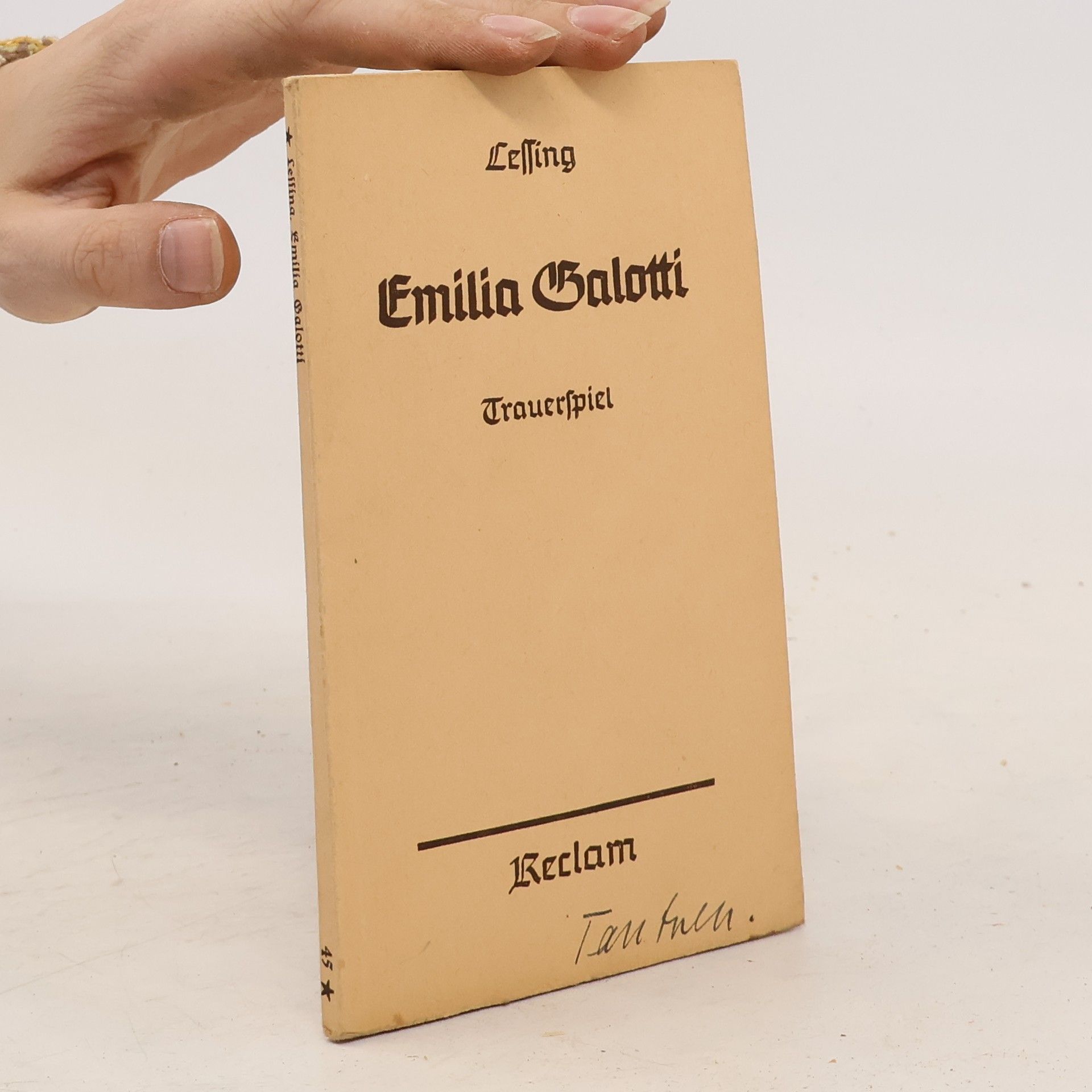 Gotthold Ephraim Lessing Emilia Galotti