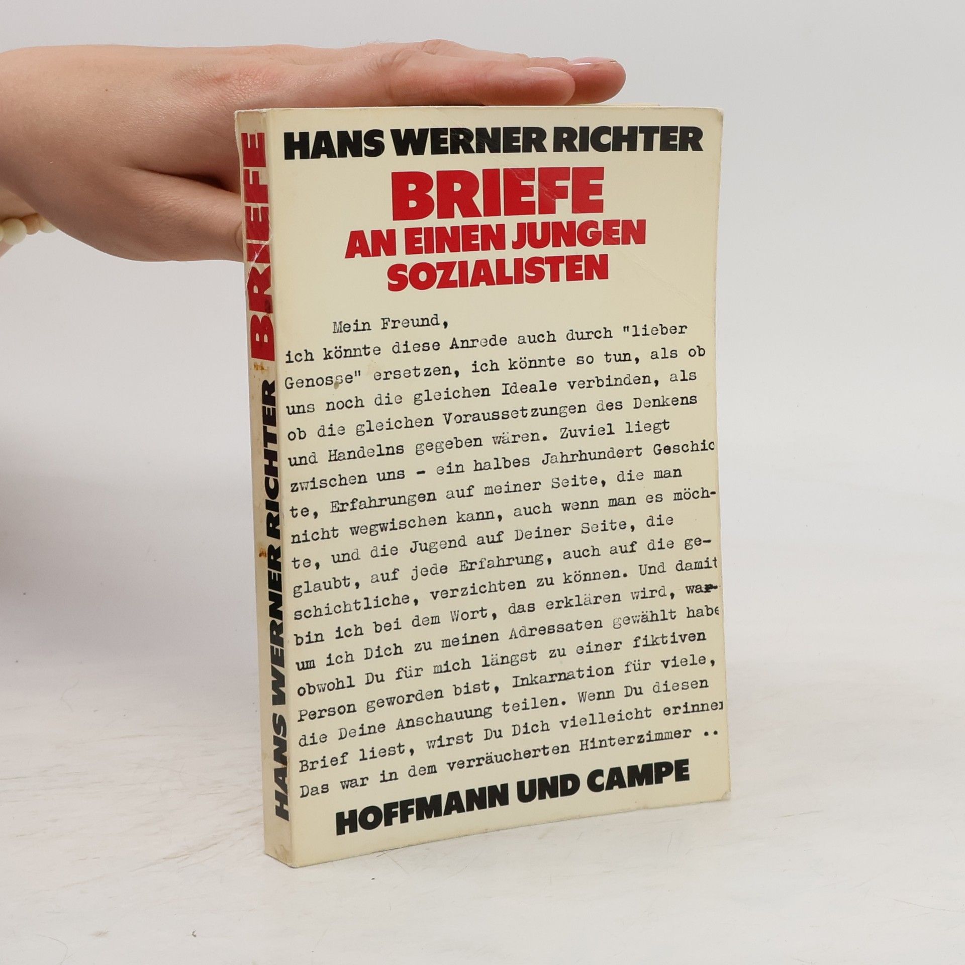 Hans Werner Richter Briefe an einen jungen Sozialisten