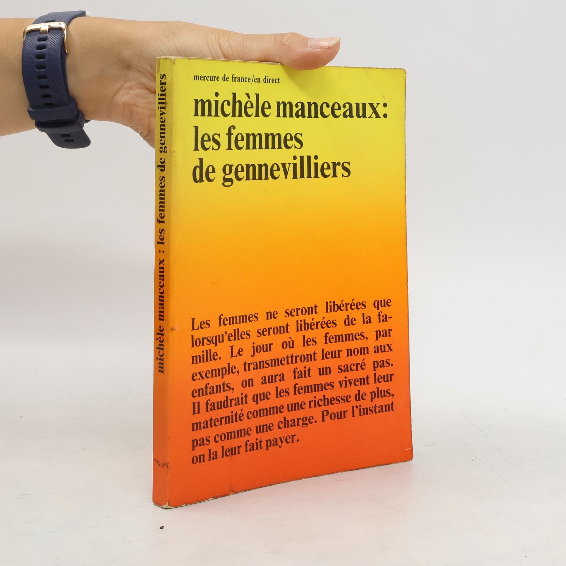 Michèle Manceaux Les femmes de Gennevilliers