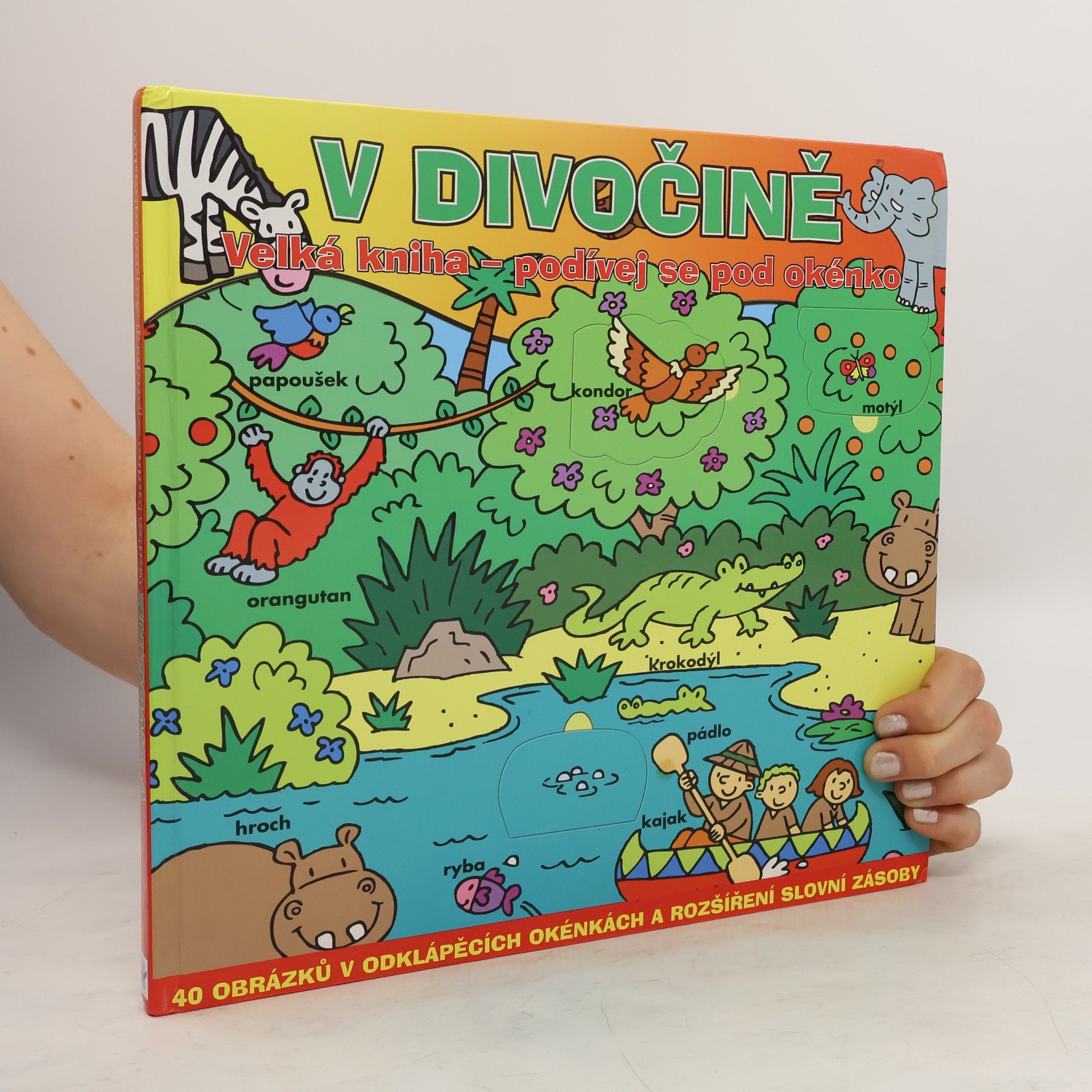 Ivana Voláková V divočině : velká kniha - podívej se pod okénko : 40 obrázků v odklápěcích okénkách a rozšíření slovní zásoby