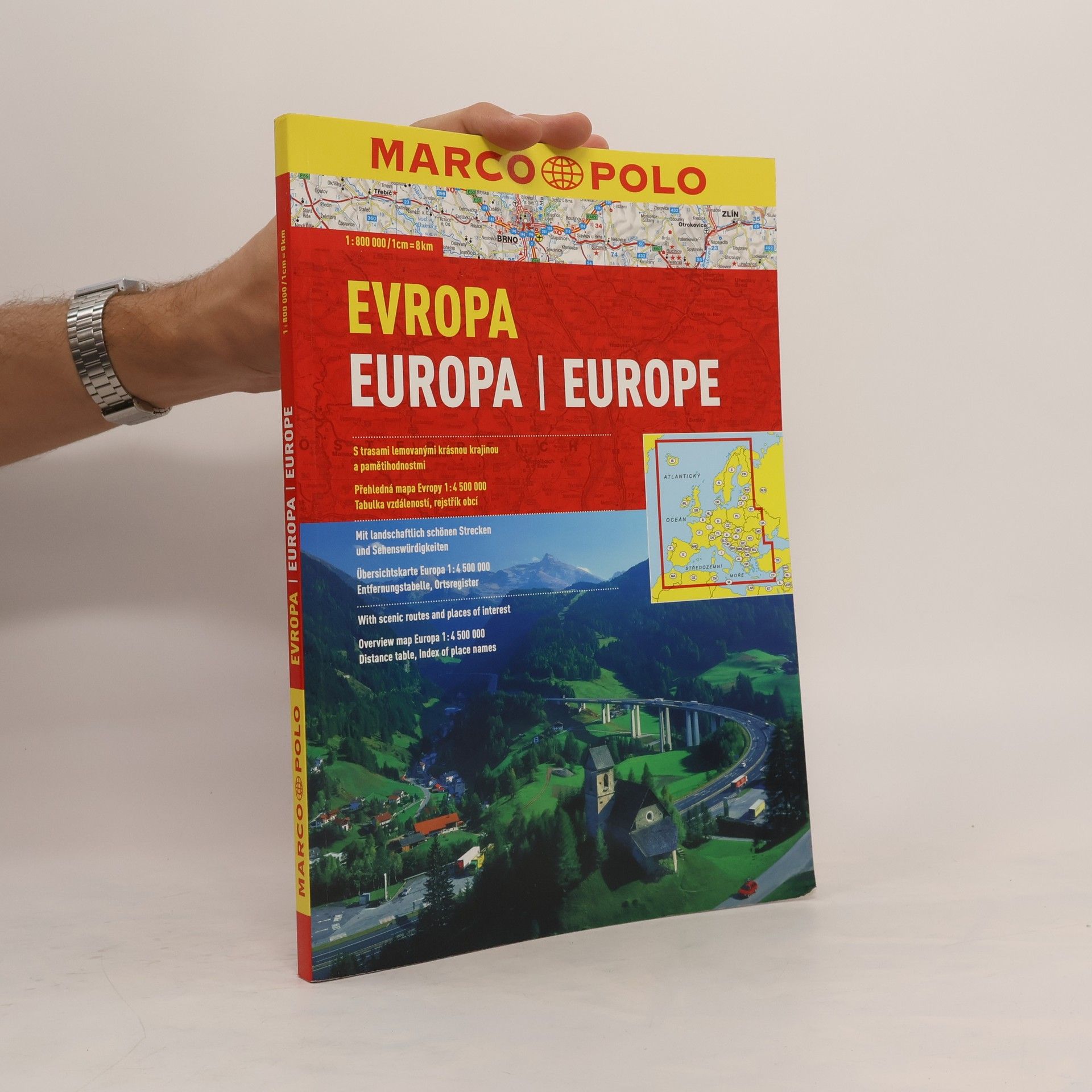 kolektiv Evropa. Europa Atlas 1:800 000, 1:4 500 000