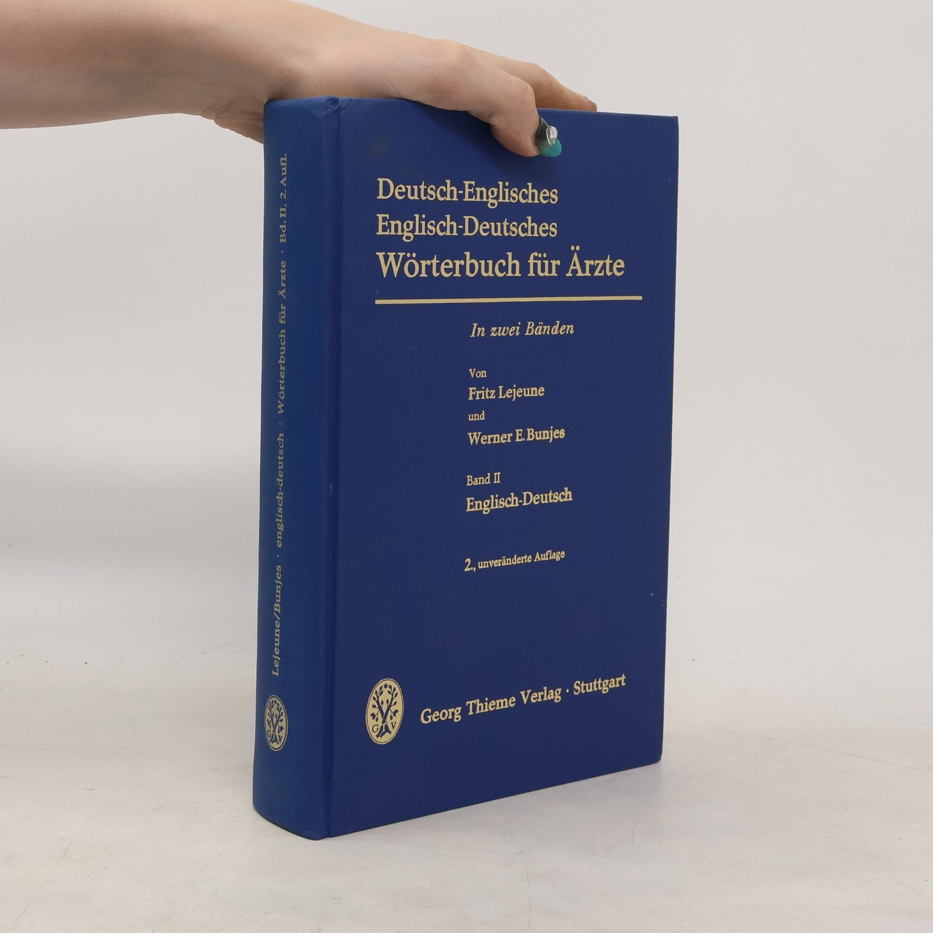 Fritz Lejeune Deutsch-englisches, englisch-deutsches Wörterbuch für Ärzte