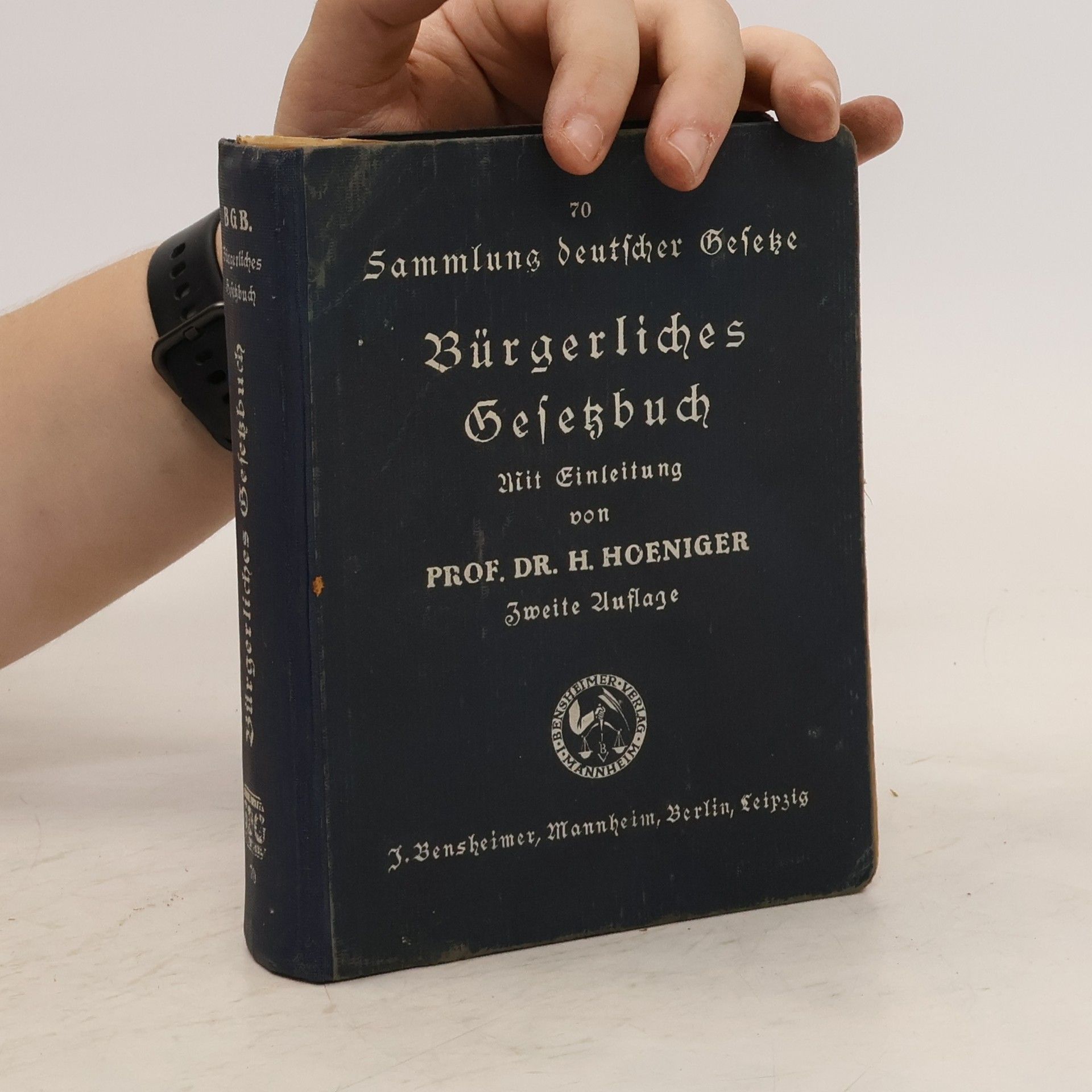 Heinrich Höniger Bürgerliches Gesetzbuch nebst Einführungsgesetz und der VO über das Erbbaurecht