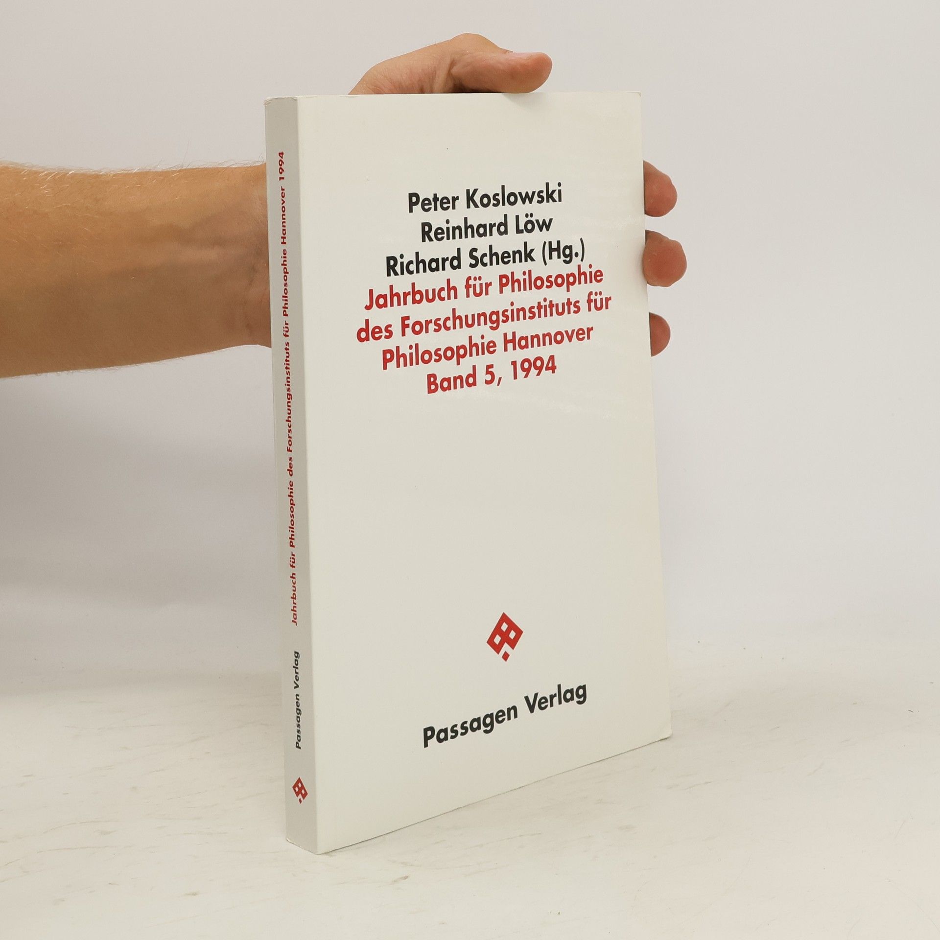 Collectif d'auteurs Jahrbuch für Philosophie V des Forschungsinstituts für Philosophie Hannover. 1994.