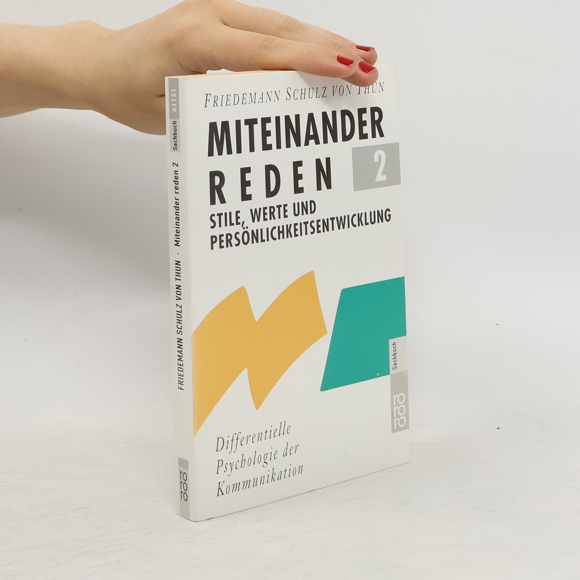 Friedemann Schulz von Thun Miteinander reden 2