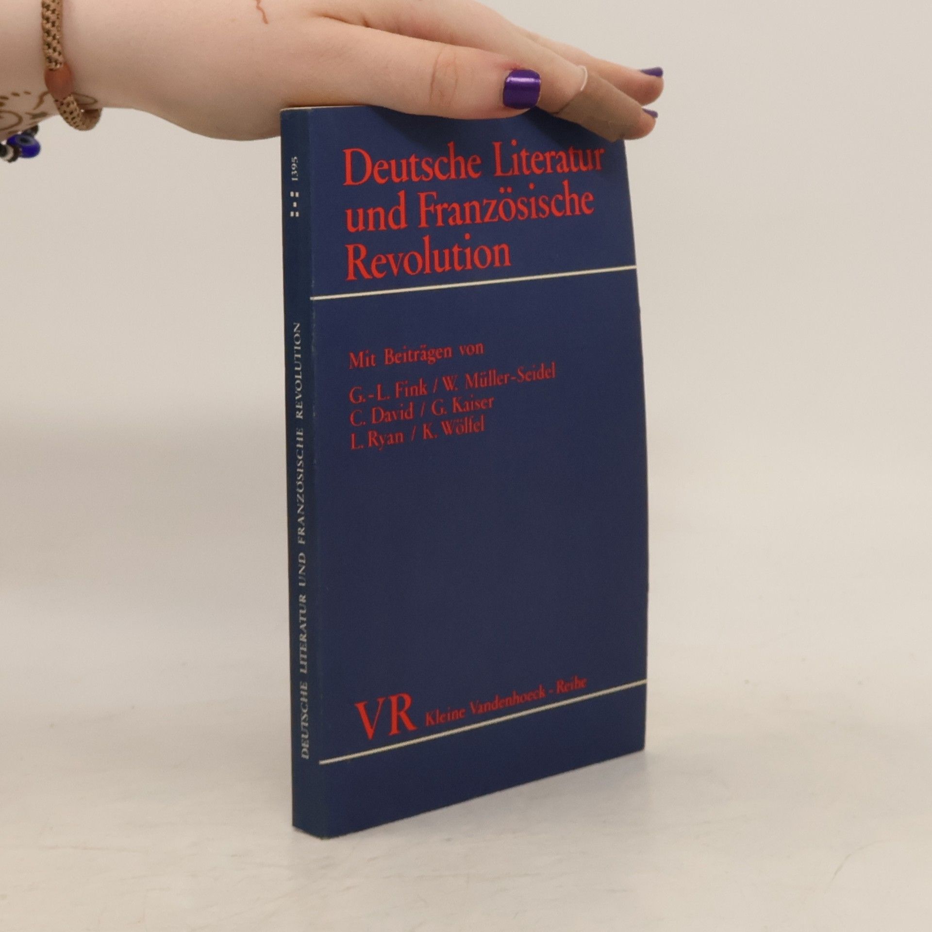 Richard Brinkmann Deutsche Literatur und Französische Revolution