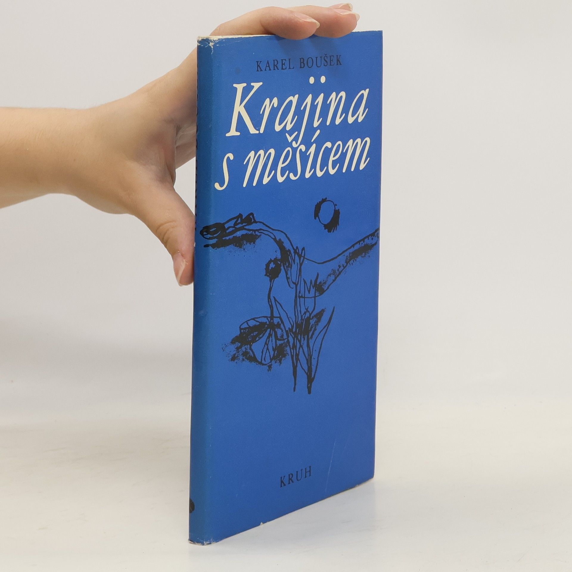 Karel Boušek Krajina s měsícem