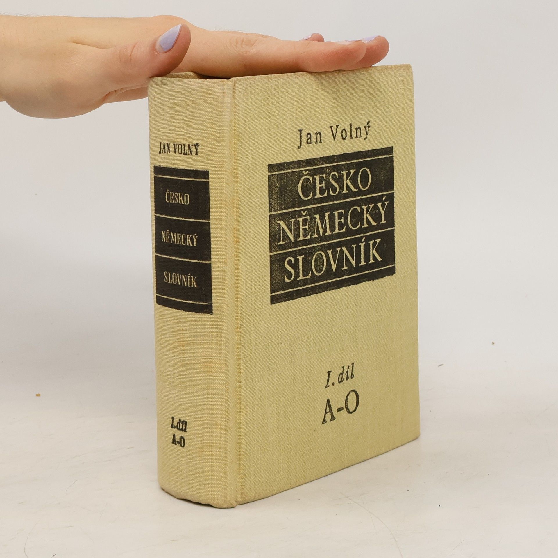 Volný Jan Česko-německý slovník A-O. 1.díl