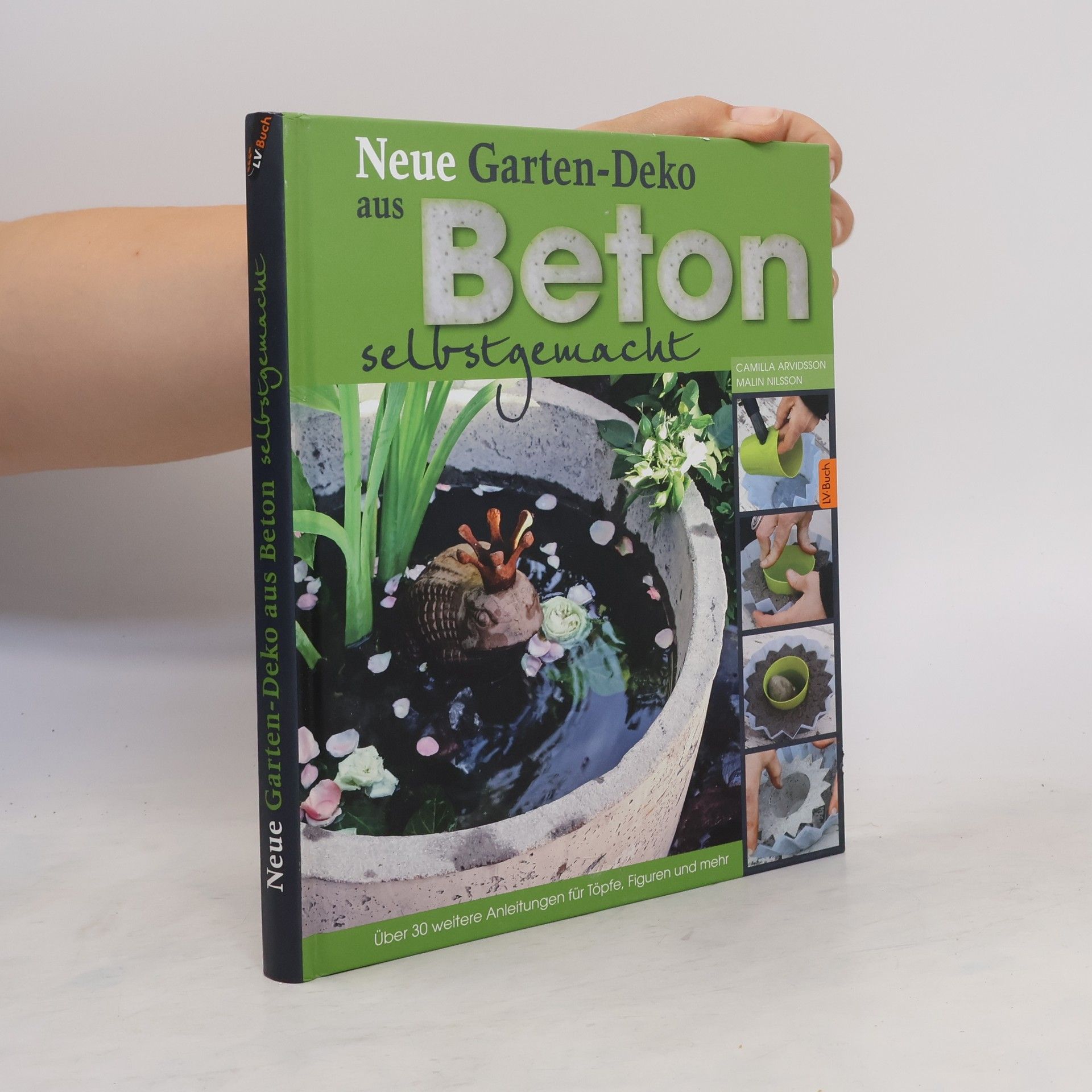 Camilla Arvidsson Neue Garten-Deko aus Beton selbstgemacht