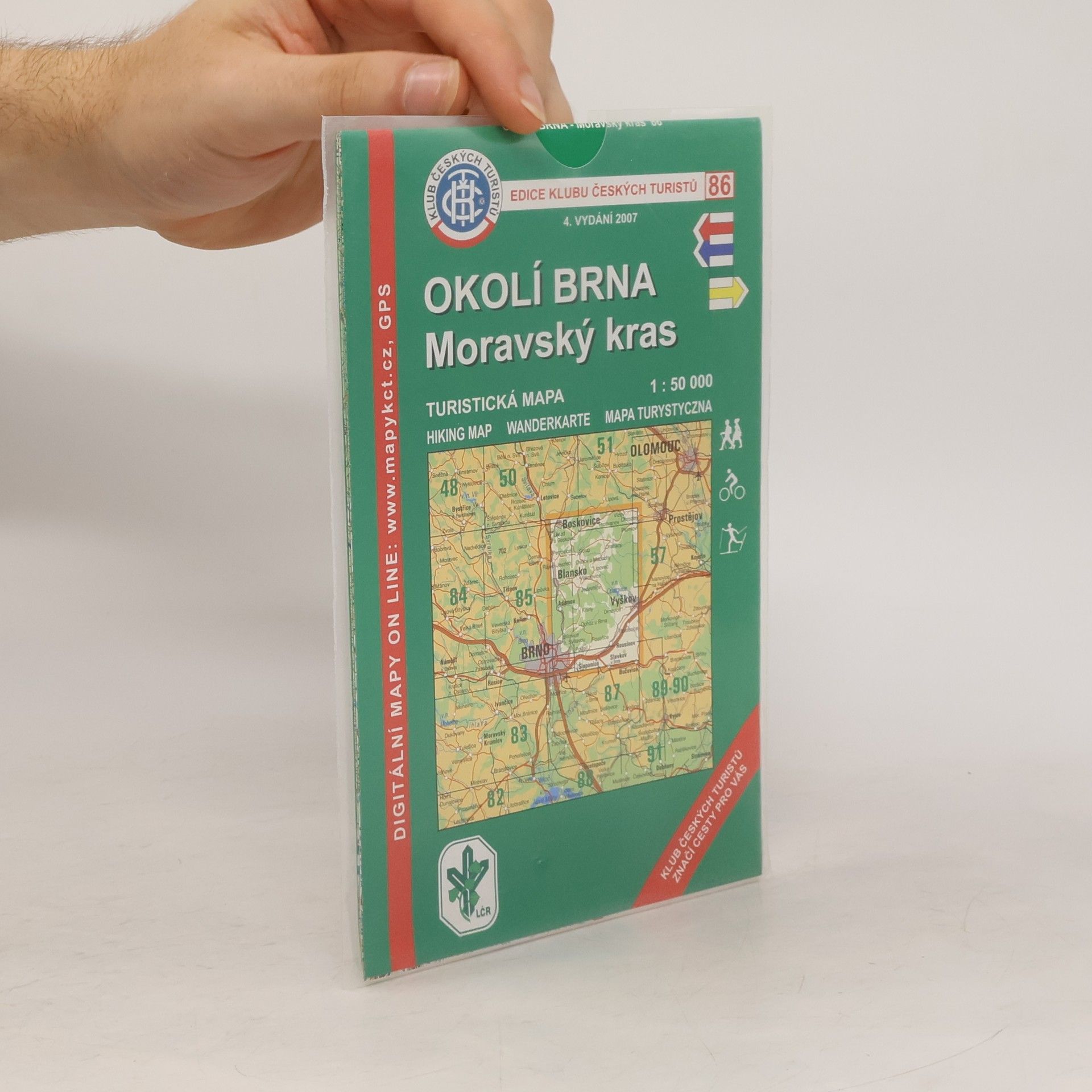 Autores varios Okolí Brna - Moravský kras turistická mapa 1:50 000 Moravský kras