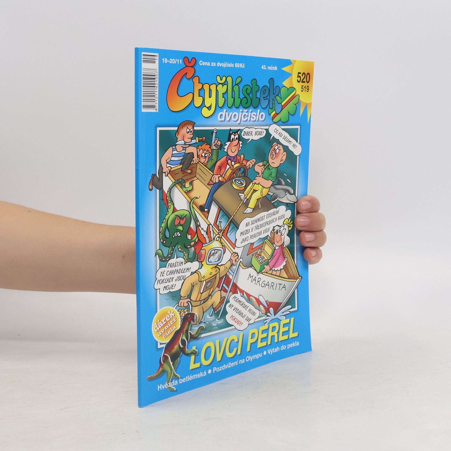kolektiv Čtyřlístek dvojčíslo. Lovci perel (číslo 519 a 520)