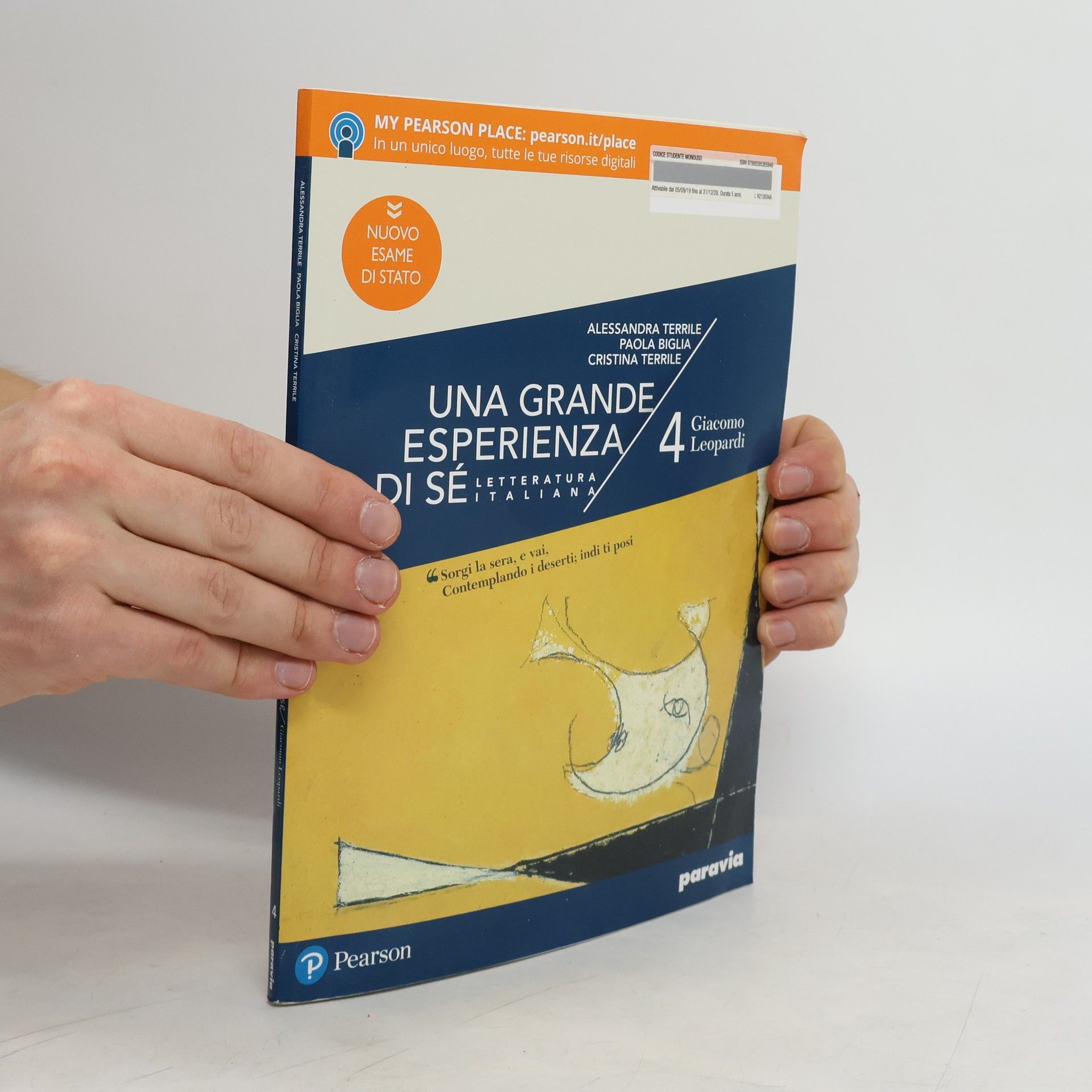 Cristina Terrile  Una grande esperienza di sé letteratura italiana 4. Giacomo Leopardi