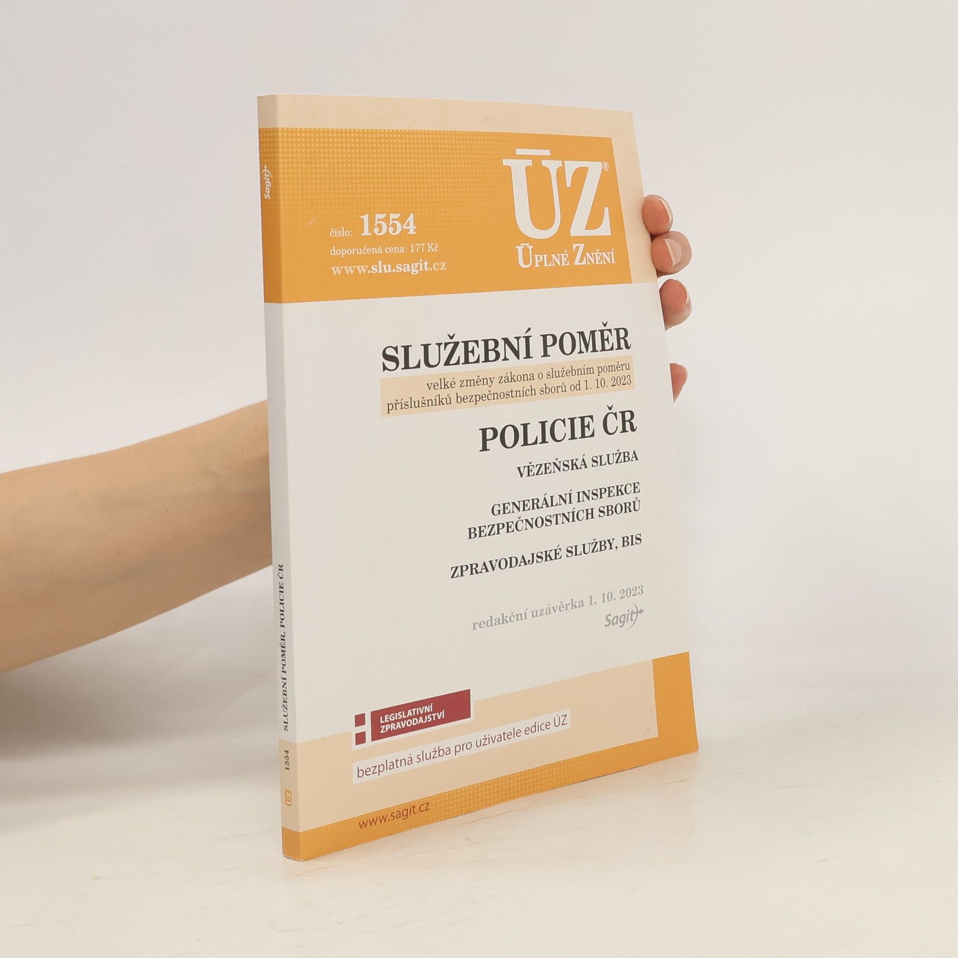 kolektiv ÚZ 1554 Služební poměr příslušníků bezpečnostních sborů, Policie ČR, Vězeňská služba, BIS, Zpravodajské služby