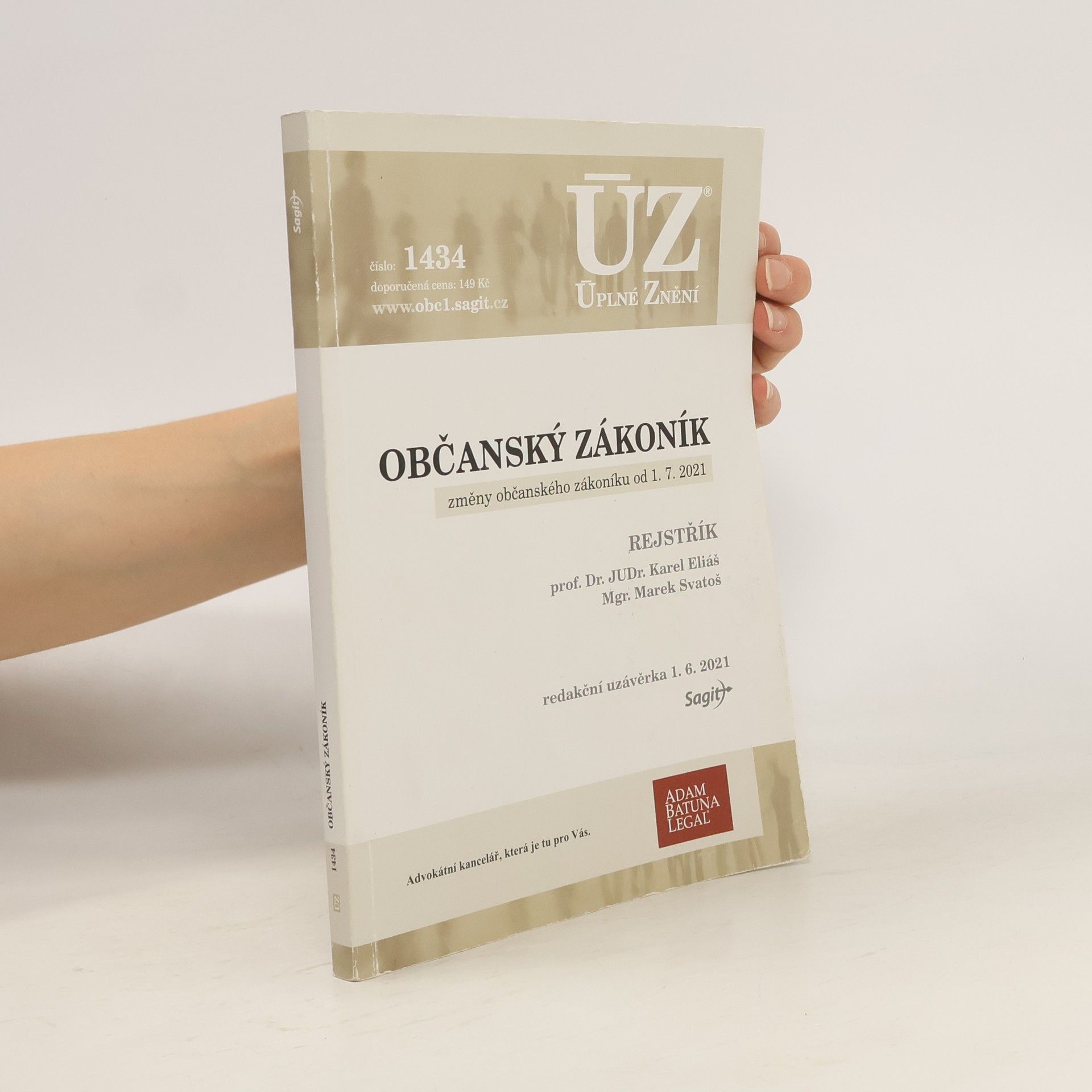 Karel Eliáš ÚZ 1434: Občanský zákoník