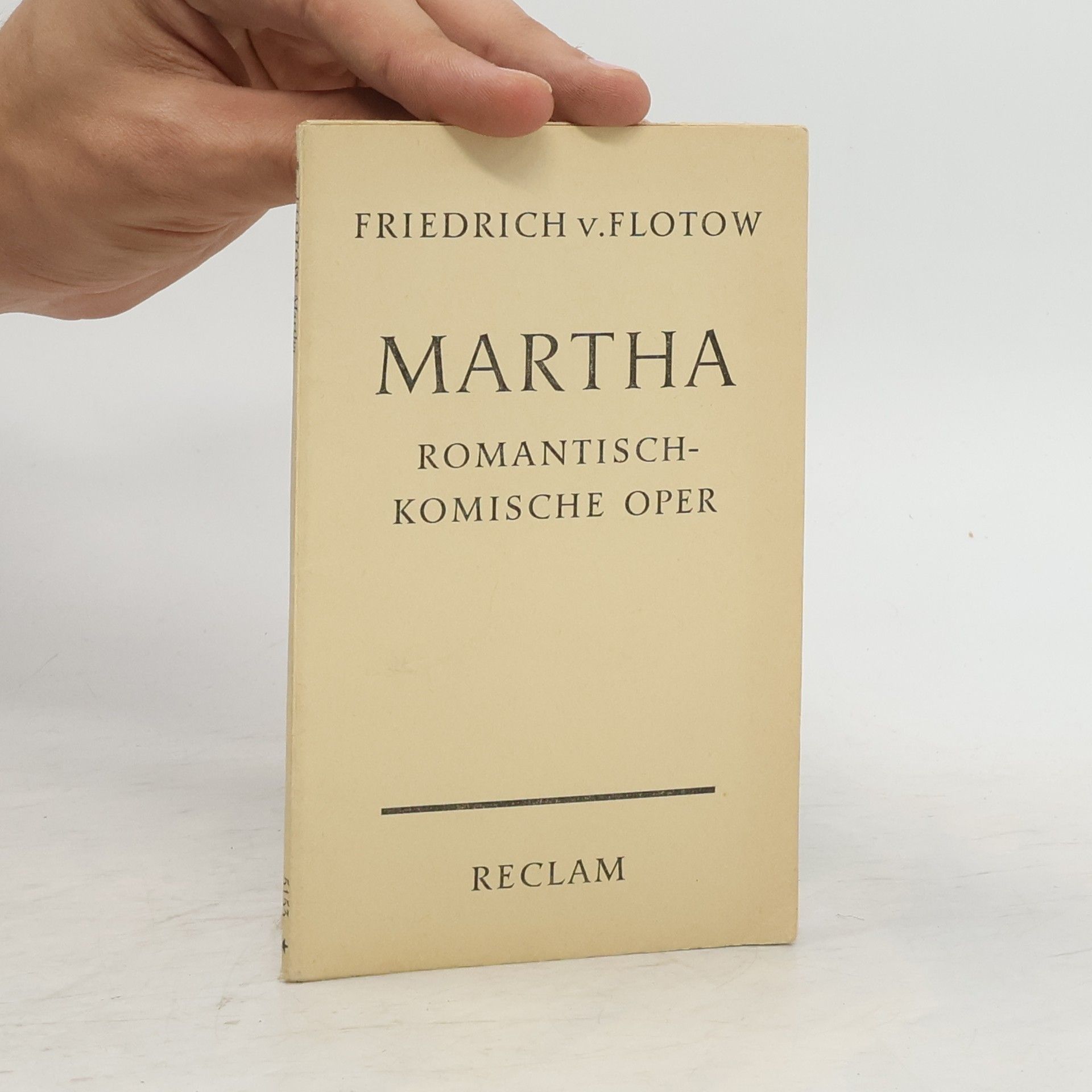 Friedrich Wilhelm Riese Martha oder Der Markt zu Richmond