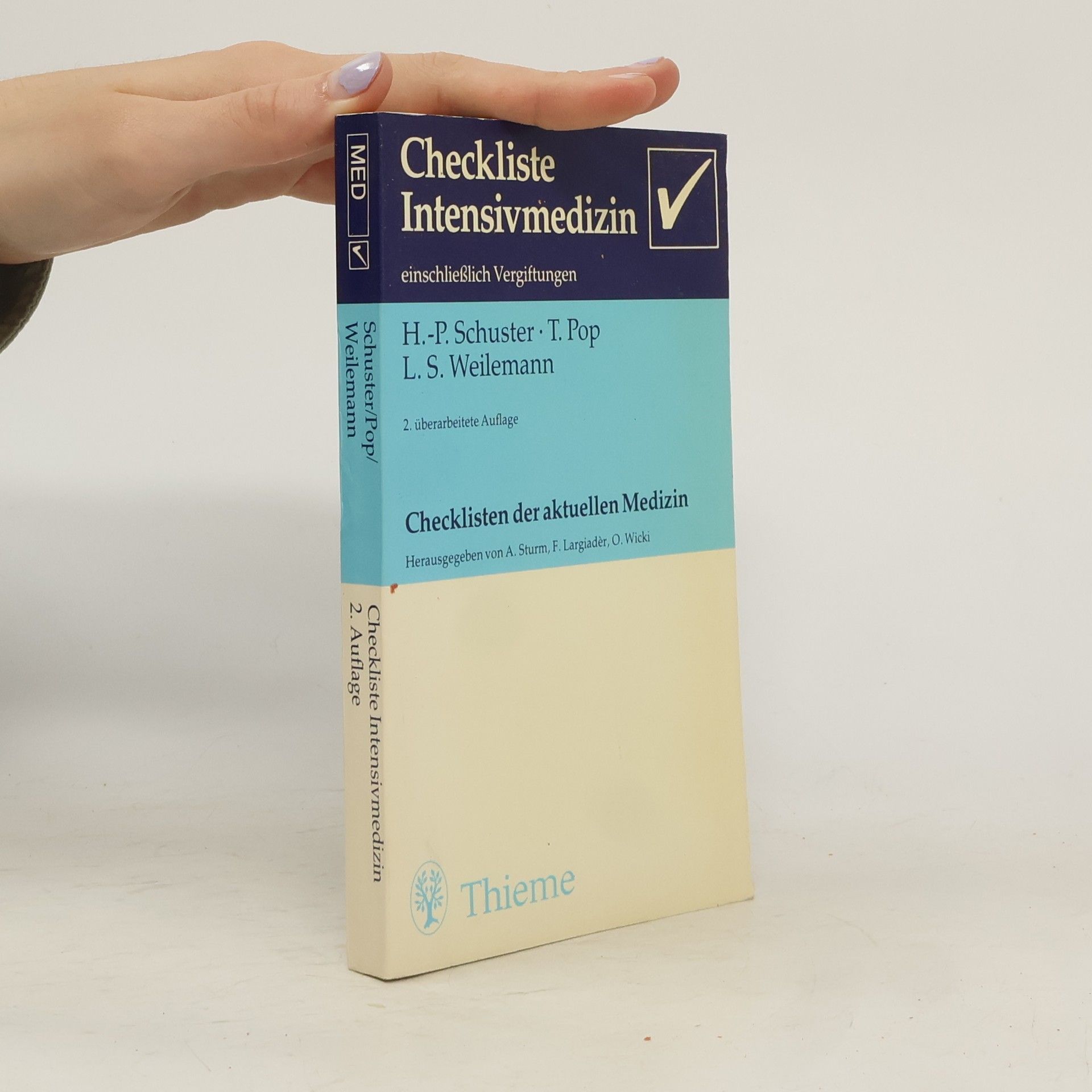 Tiberius Pop Checkliste Intensivmedizin. Checkliste der Aktuellen Medizin