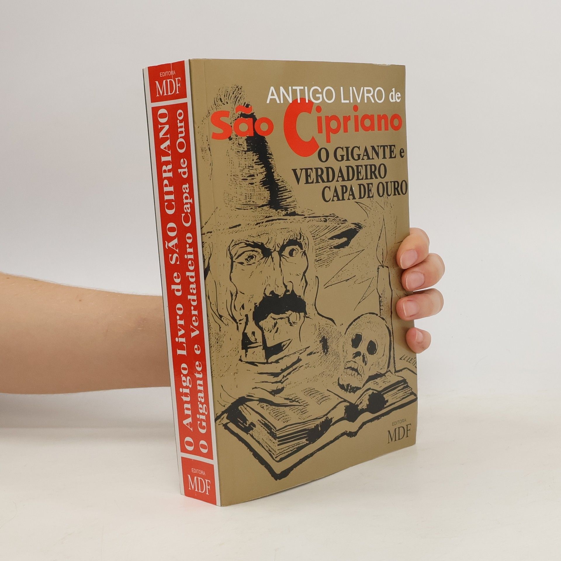 Collectif d'auteurs Antigo Livro São Cipriano O Gigante Verdadeiro, Capa De Ouro
