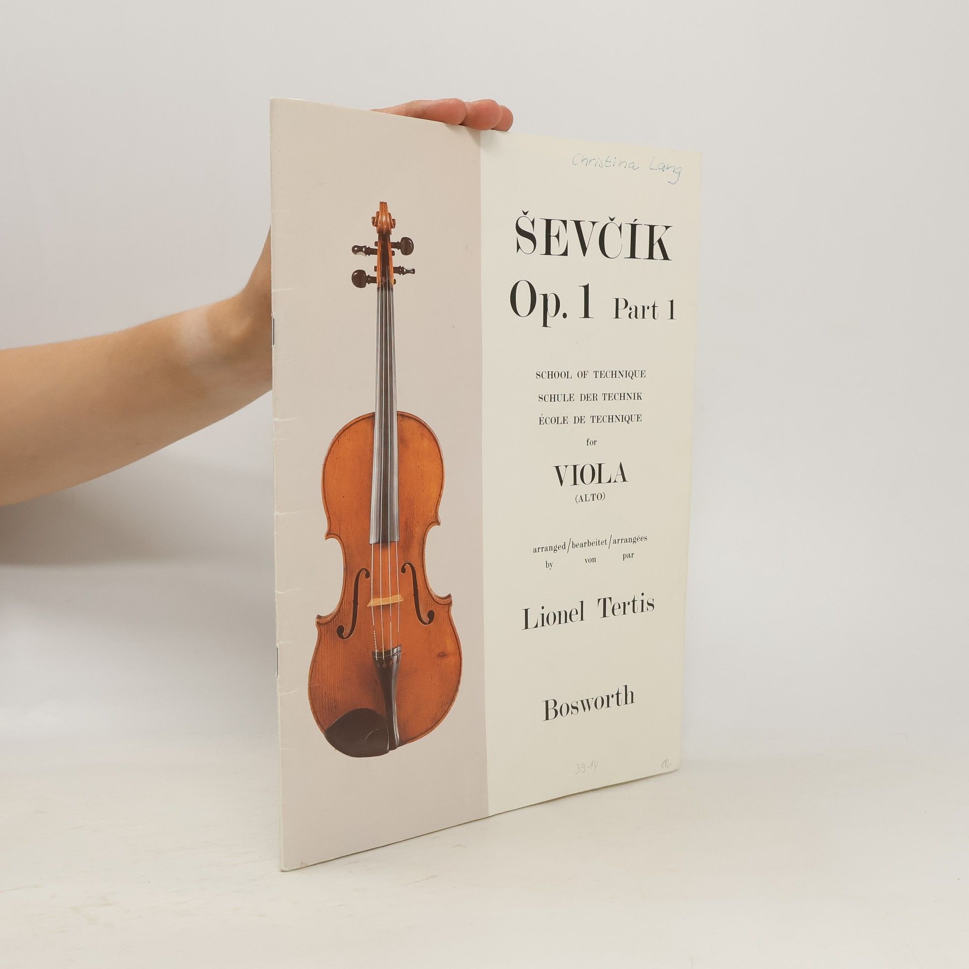 Lionel Tertis Ševčík Op. 1 Part 1. Viola