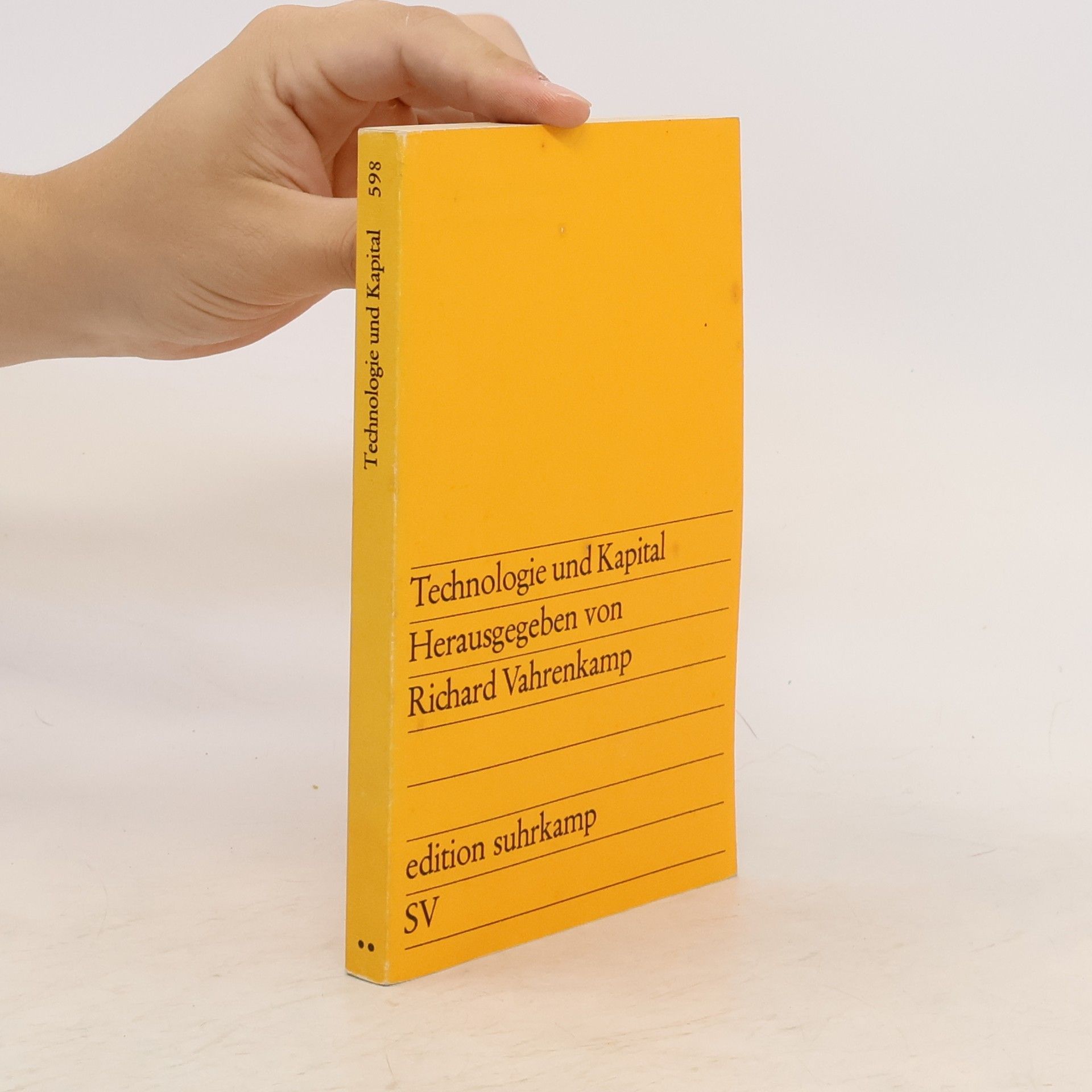 Richard Vahrenkamp Technologie und Kapital