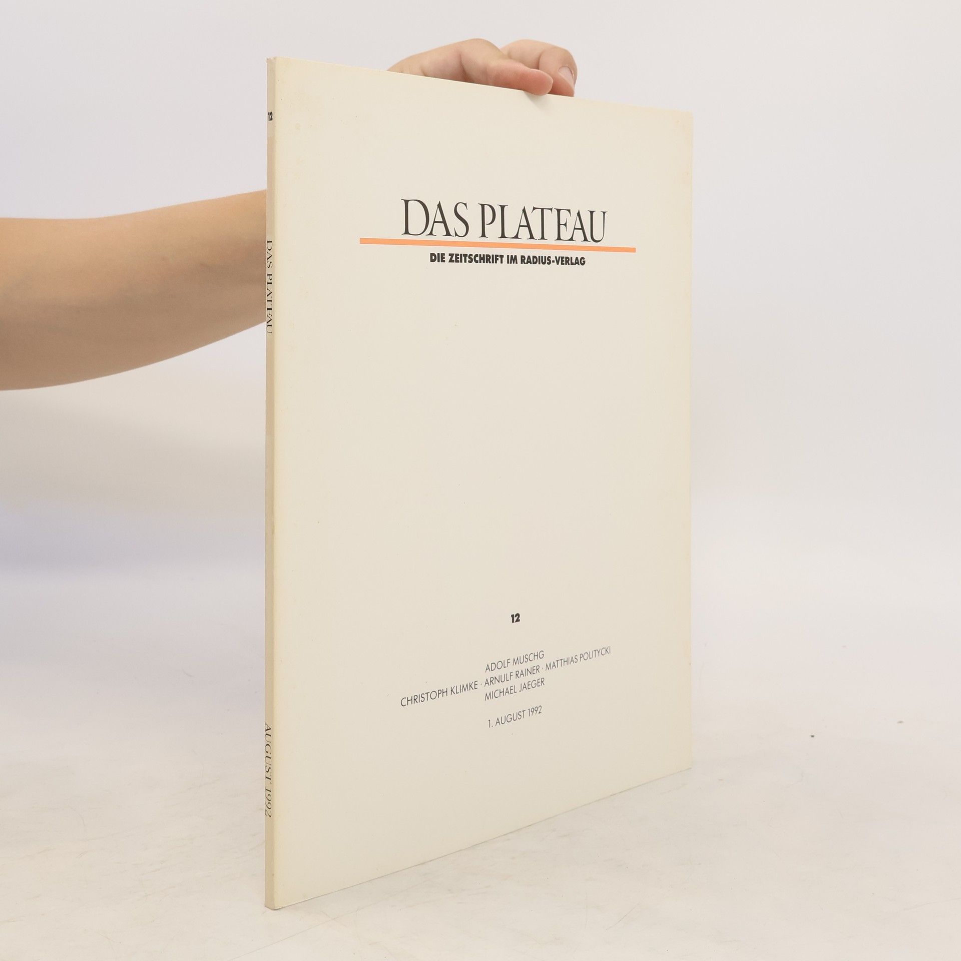 Collectif d'auteurs Das Plateau 12/1992