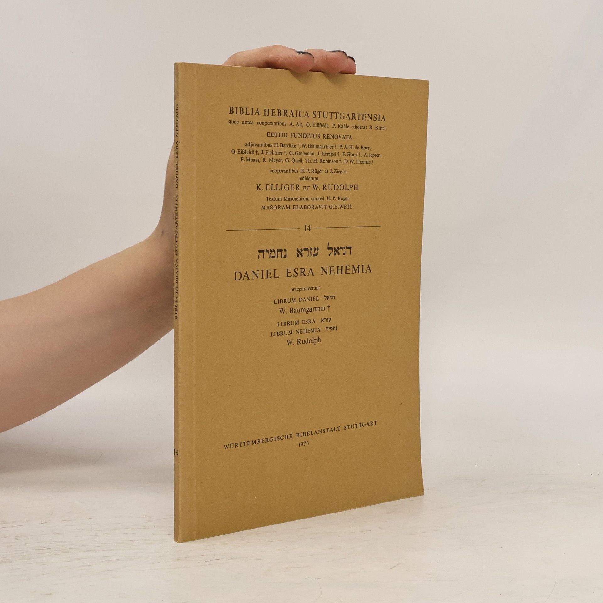 Autorenkollektiv Hebrew Daniel Esra Nehemia-FL (Biblia Hebraica Stuttgartensia)