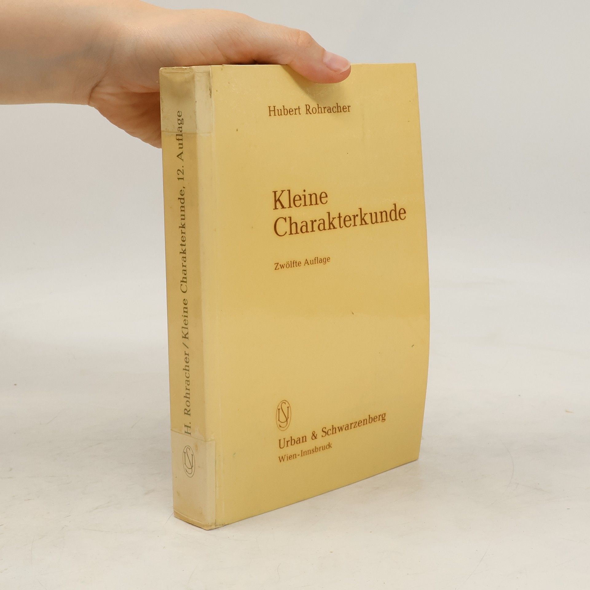 Hubert Rohracher Kleine Charakterkunde