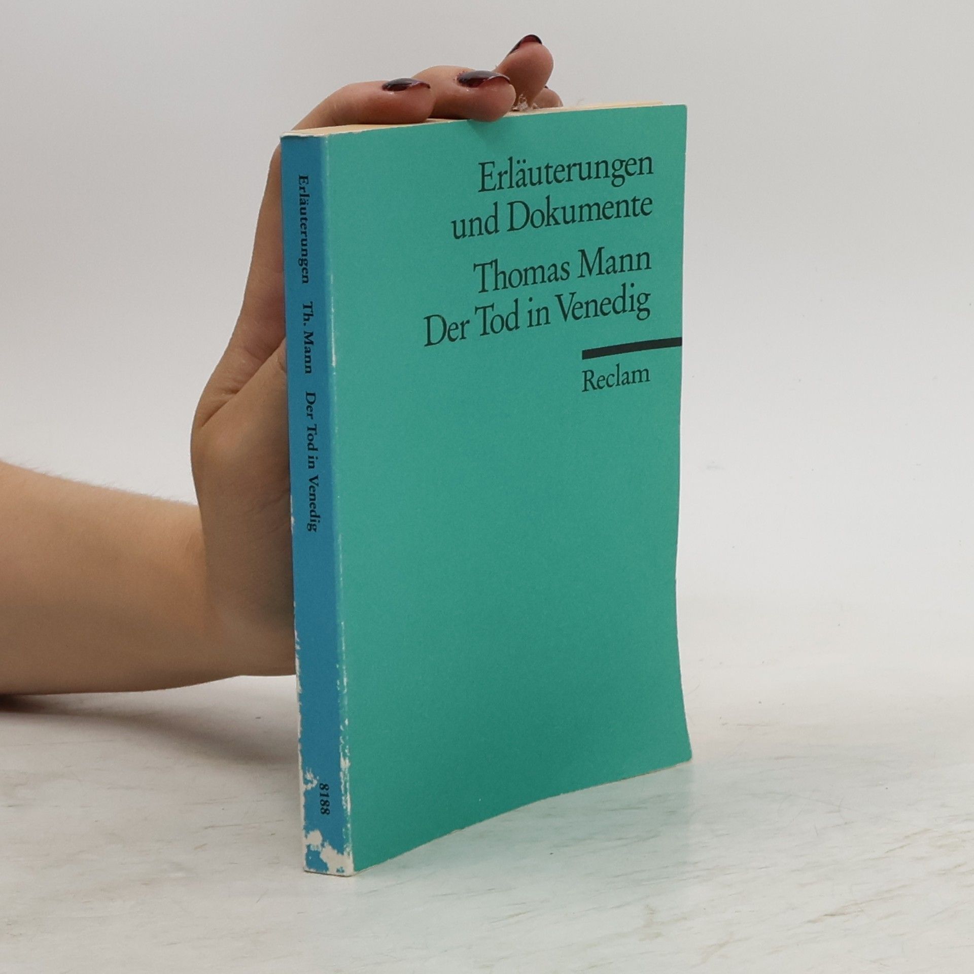 Ehrhard Bahr Thomas Mann, Der Tod in Venedig
