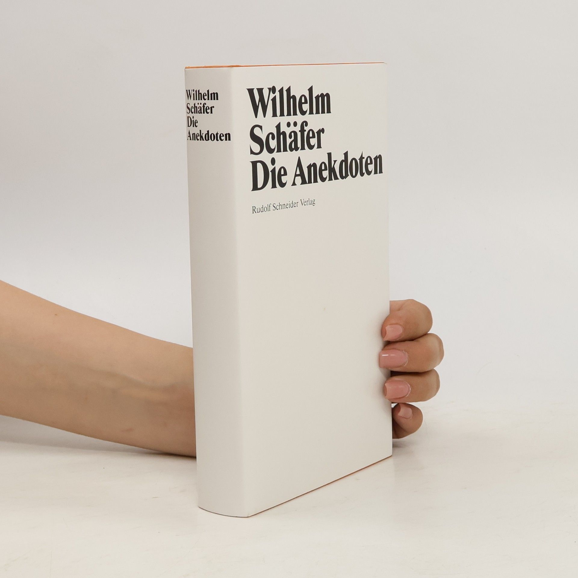 Wilhelm Schäfer Die Anekdoten