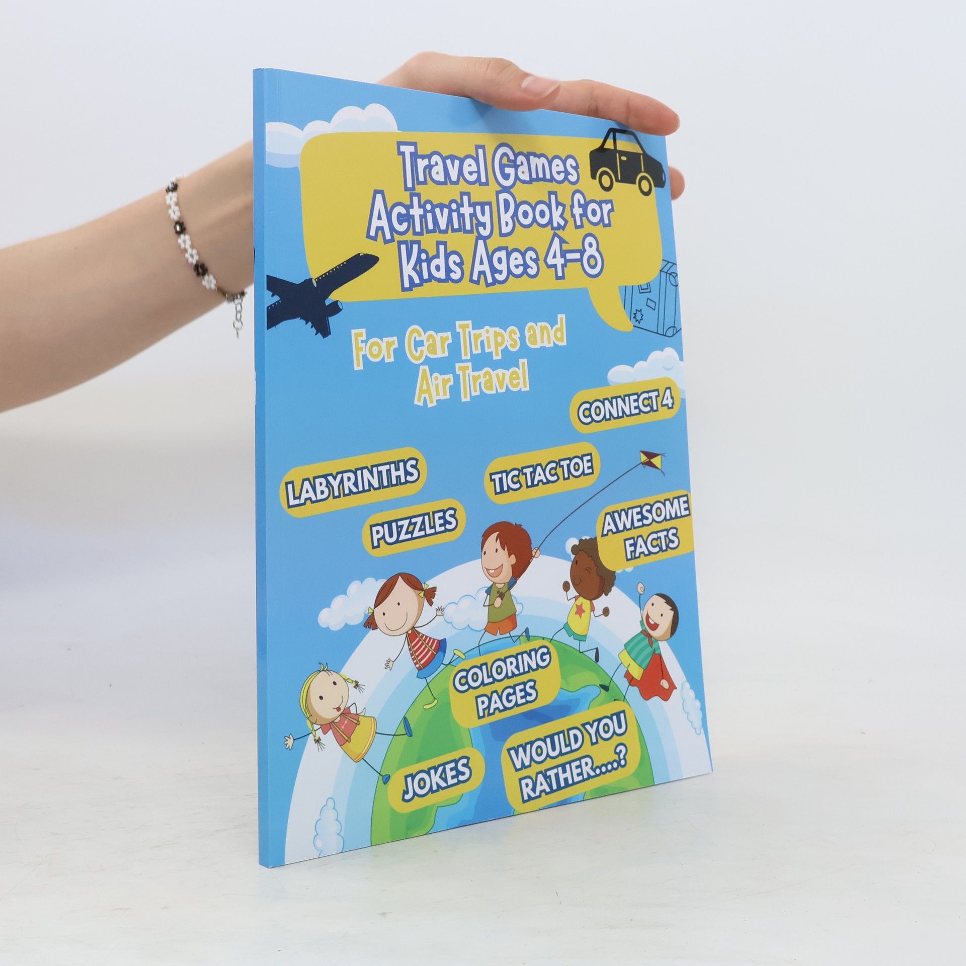 Lidia Lins Travel Games Activity Book for Kids Ages 4-8
