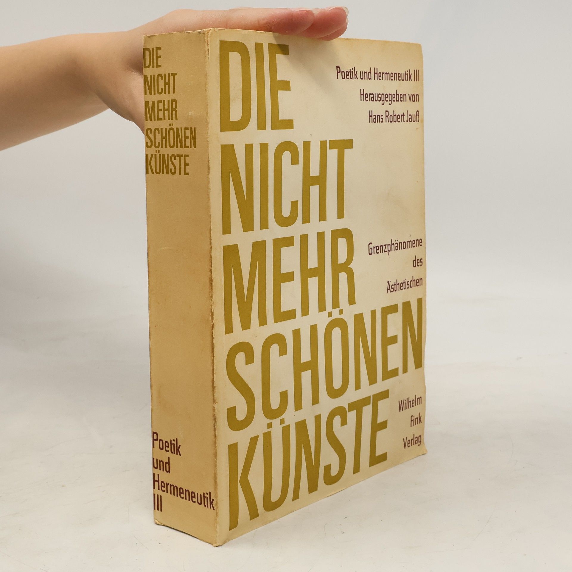 Hans Robert Jauß Die nicht mehr schönen Künste