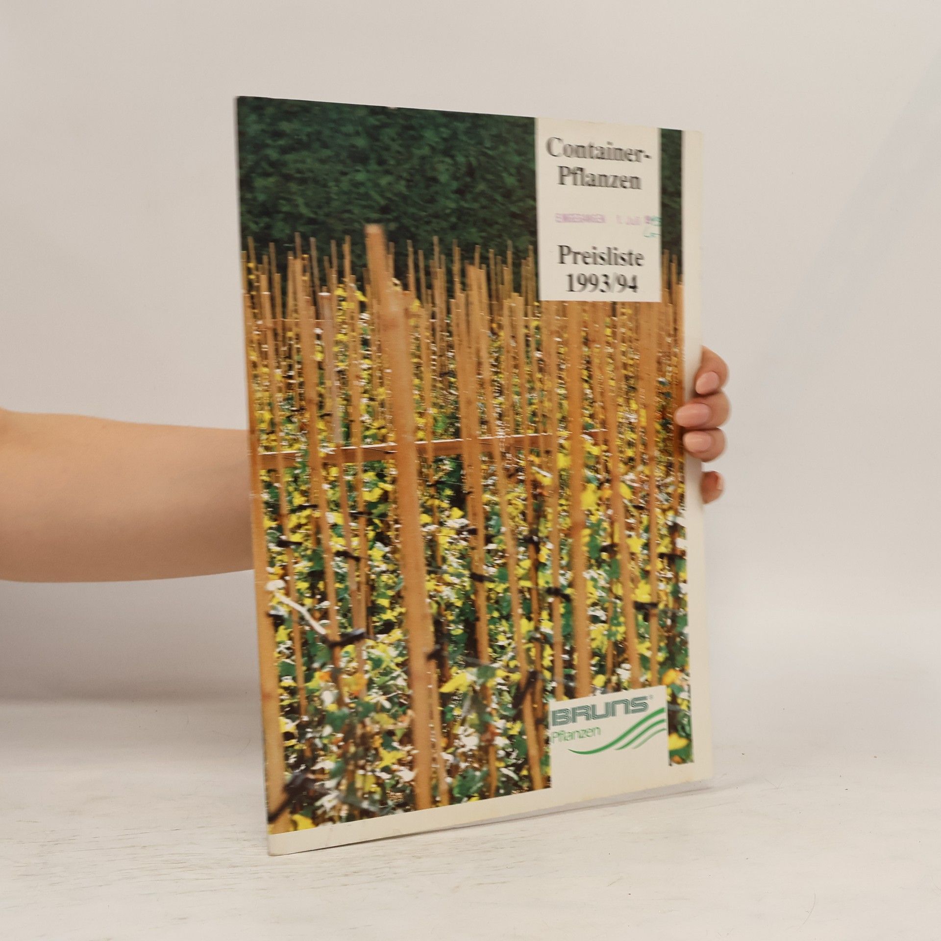 Collectif d'auteurs Container-Pflanzen Preisliste 1993/94