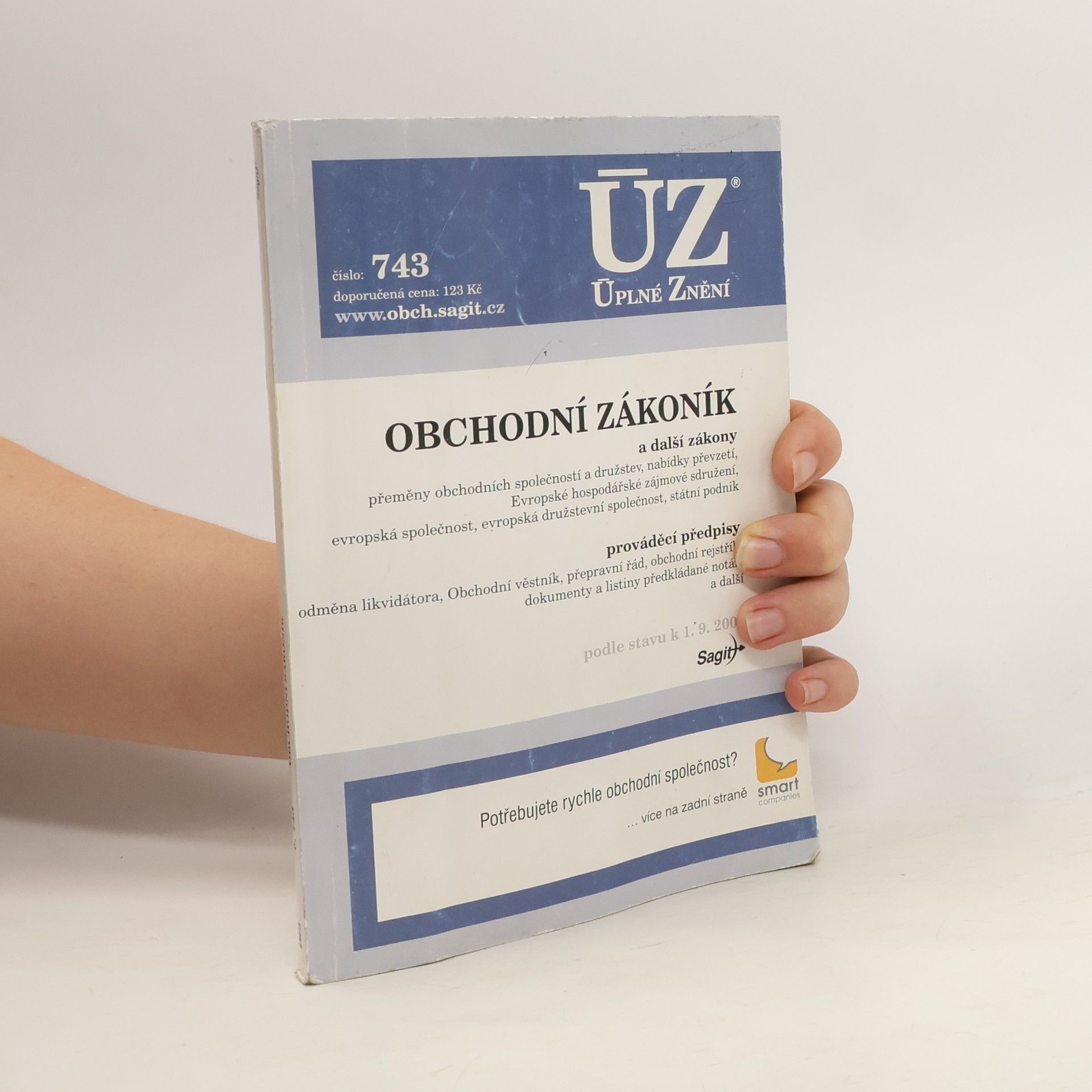 Collectif d'auteurs Obchodní zákoník. Podle stavu k 1.9.2009