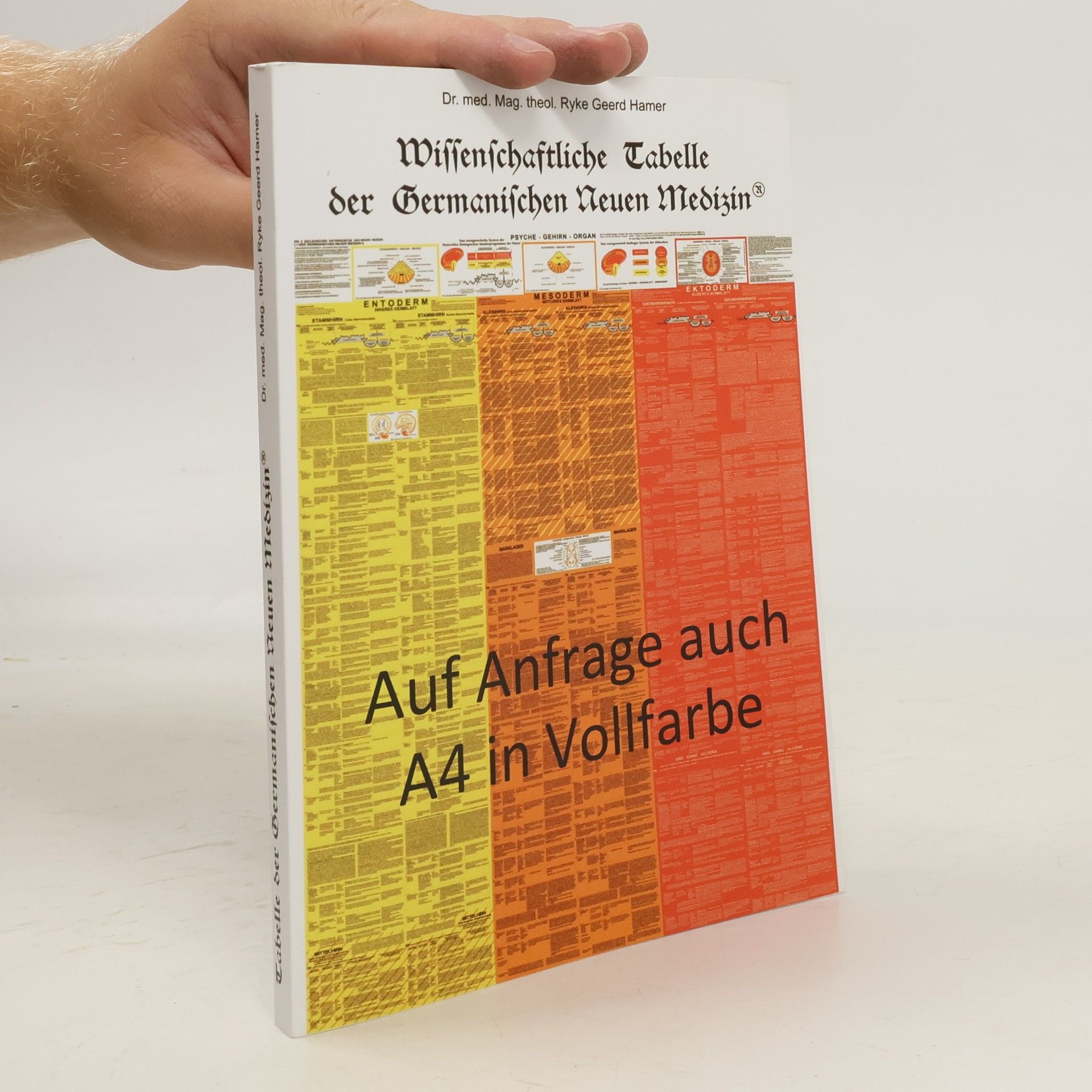 Ryke Geerd Hamer Wissenschaftliche Tabelle der Germanischen Neuen Medizin