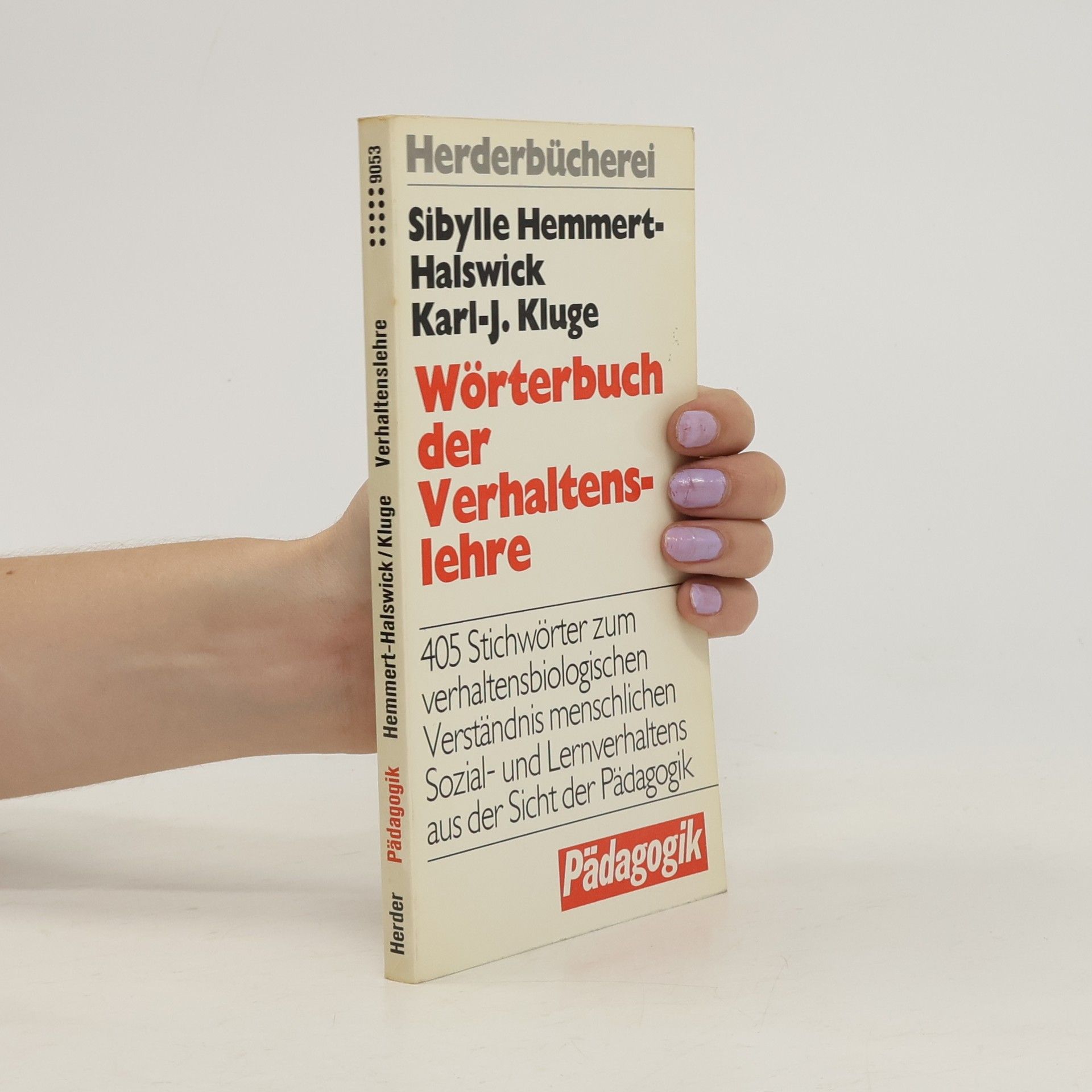 Sibylle Hemmert-Halswick Wörterbuch der Verhaltenslehre