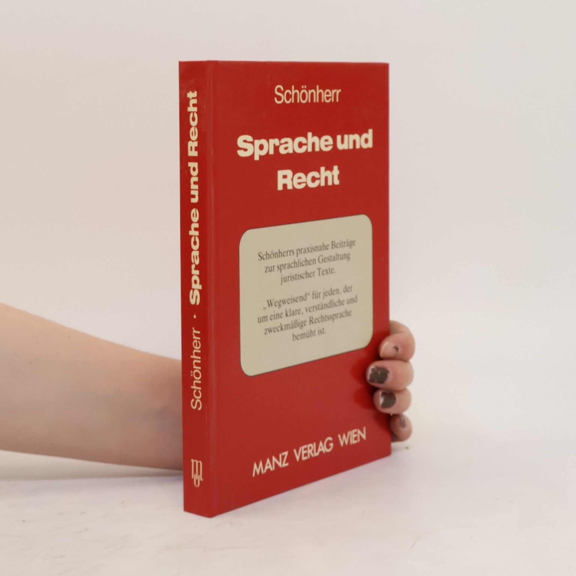 Fritz Schönherr Sprache und Recht