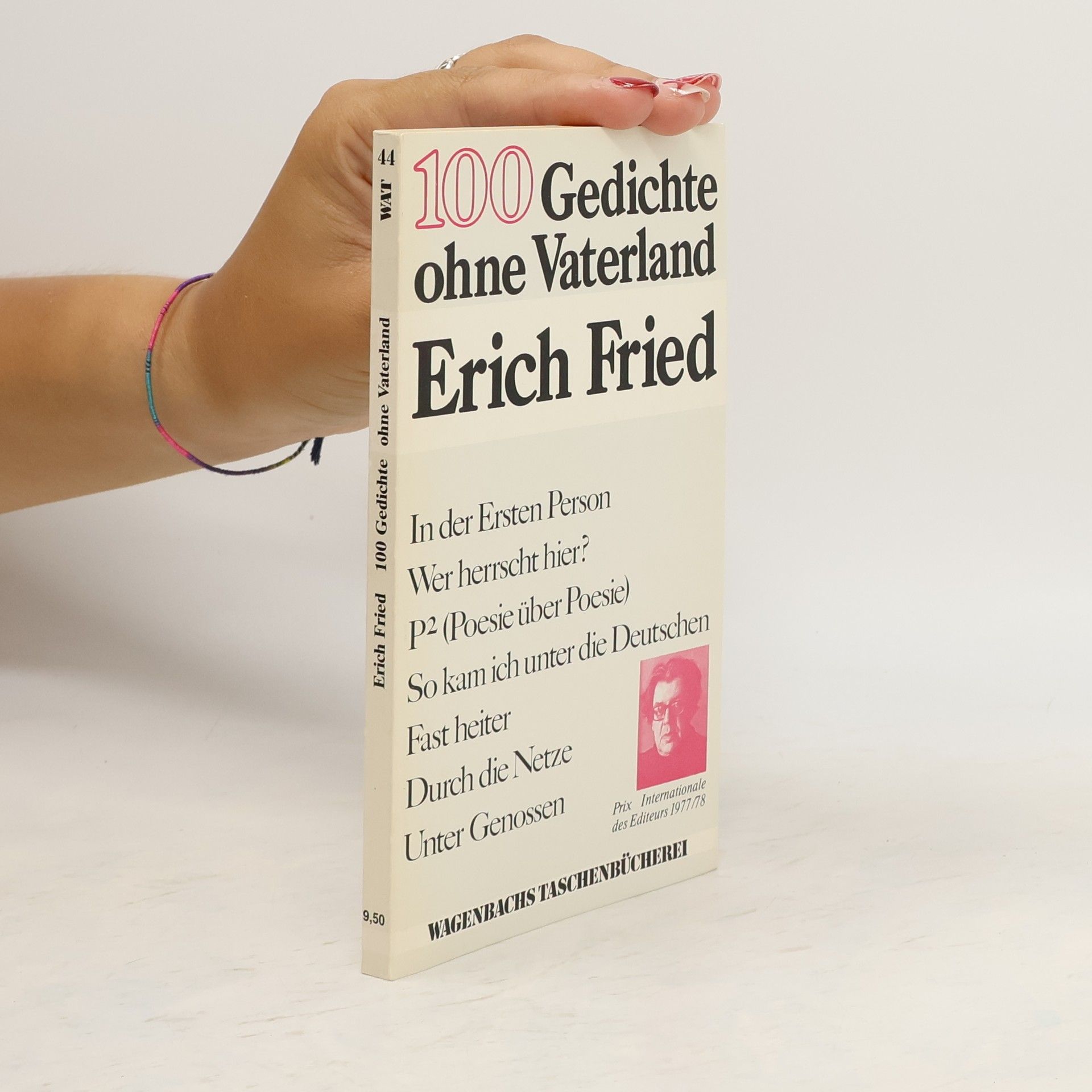 Erich Fried 100 Gedichte ohne Vaterland