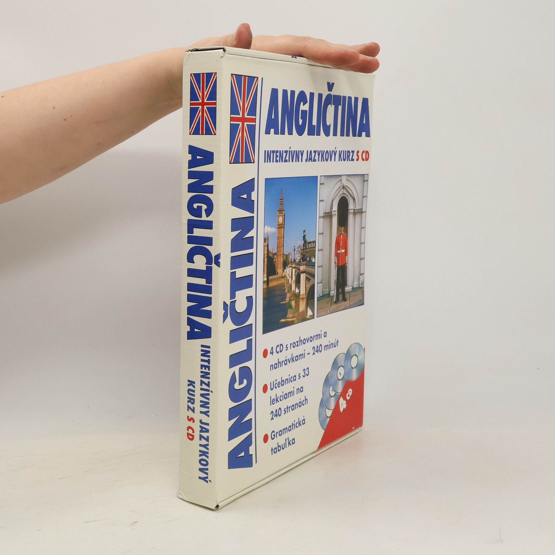 Antony Peck Angličtina : intenzívny jazykový kurz - učebnica, gramatická tabul´ka, 4 CD