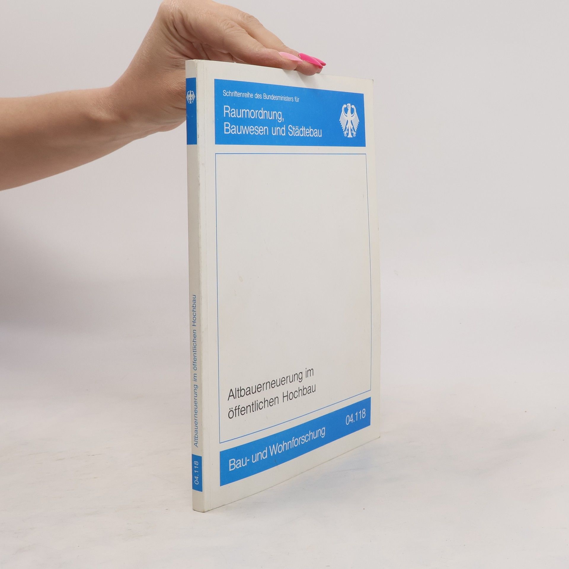 kolektiv Schriftenreihe des Bundesministers für Raumordnung, Bauwesen und Städtebau