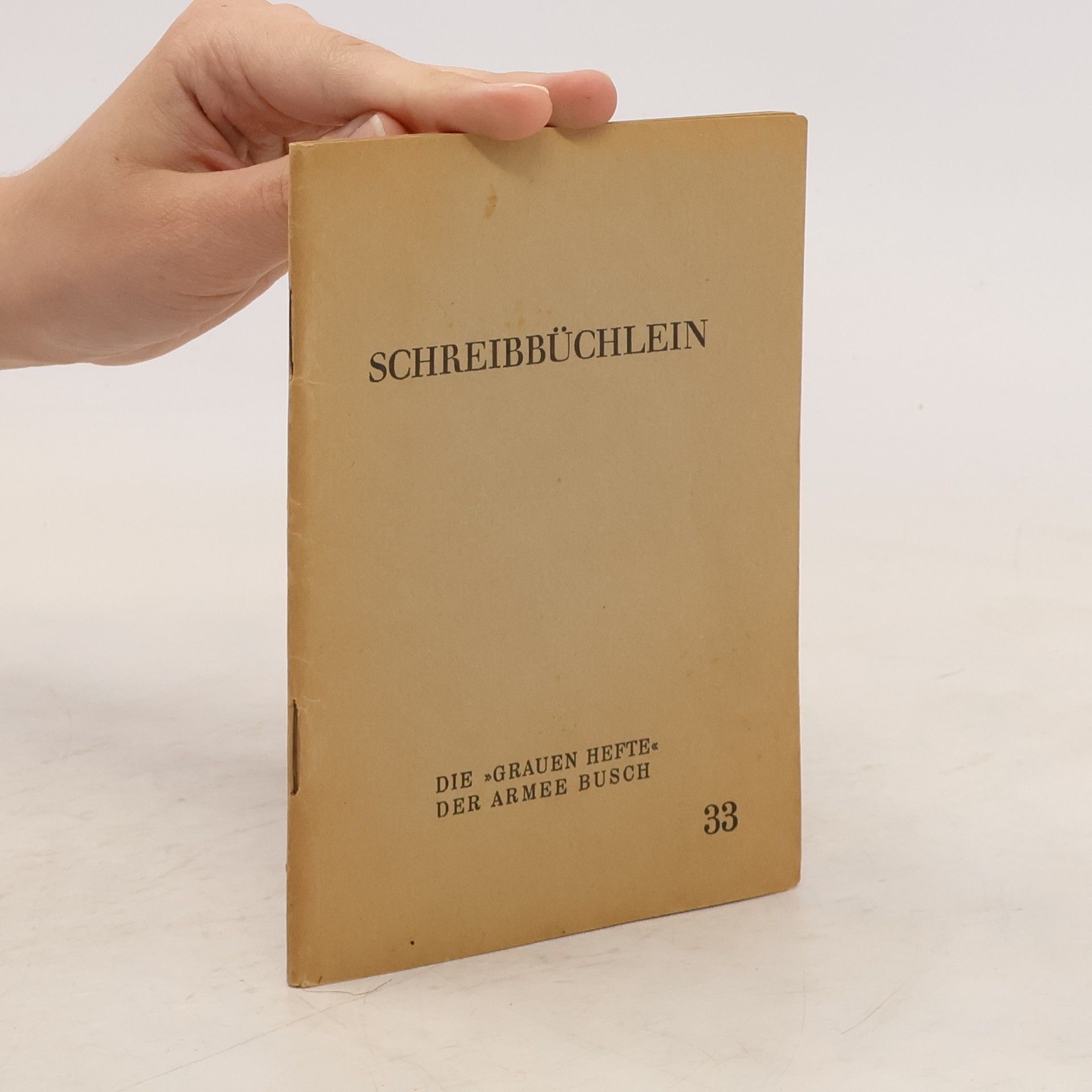 Hanns Mannhart Schreibbüchlein