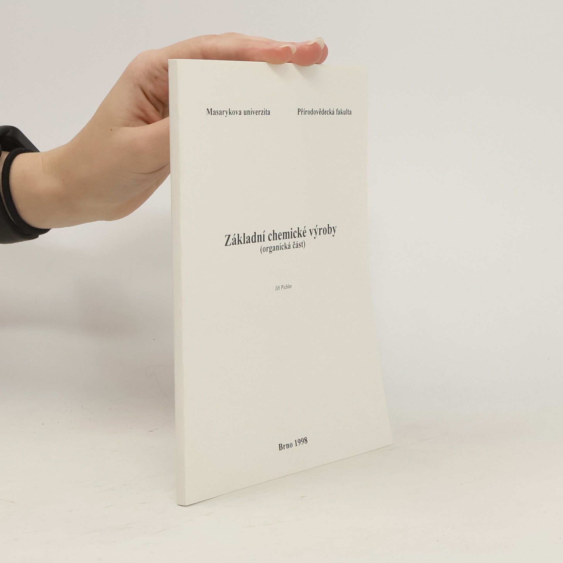 Jiří Pichler Základní chemické výroby