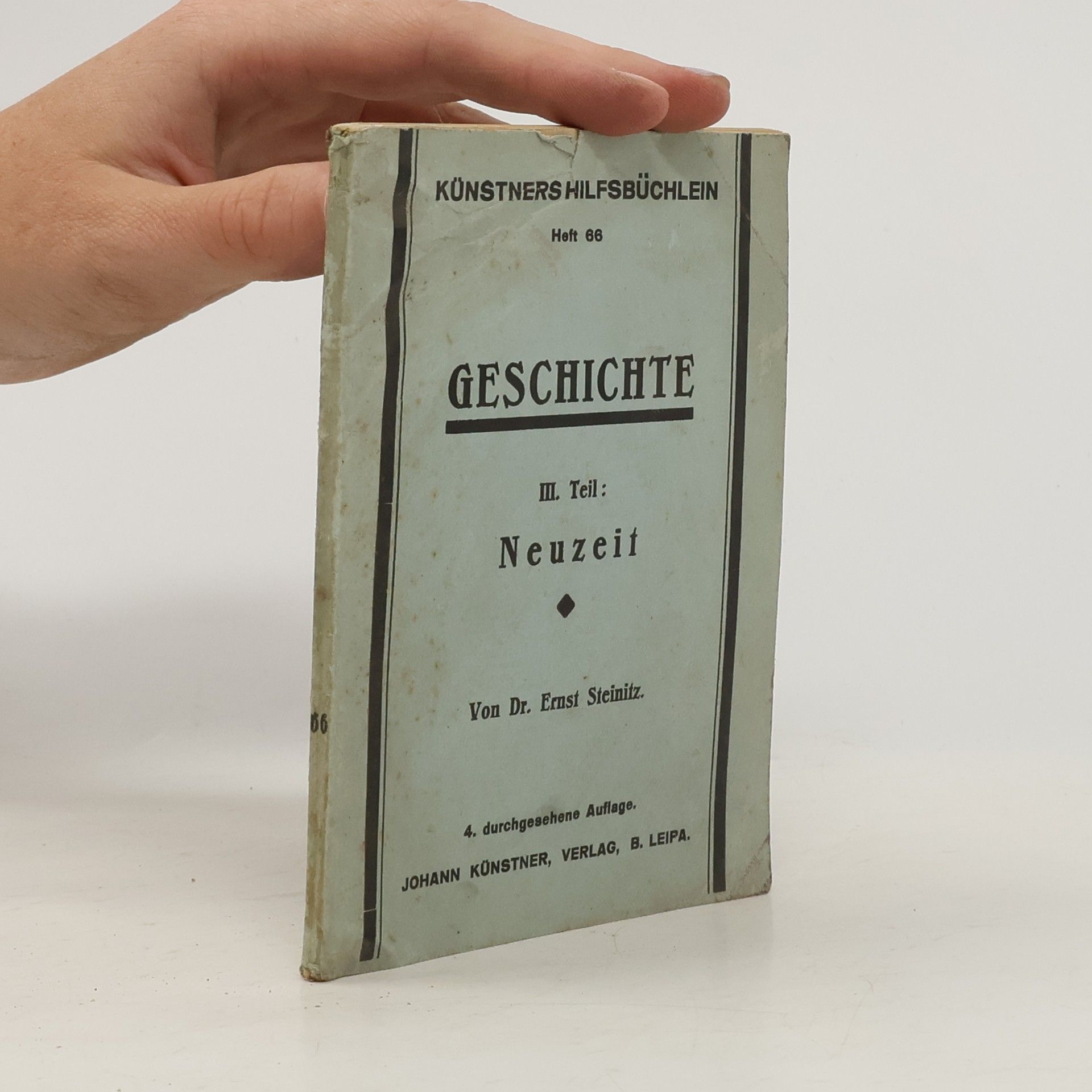 Ernst Steinitz Geschichte