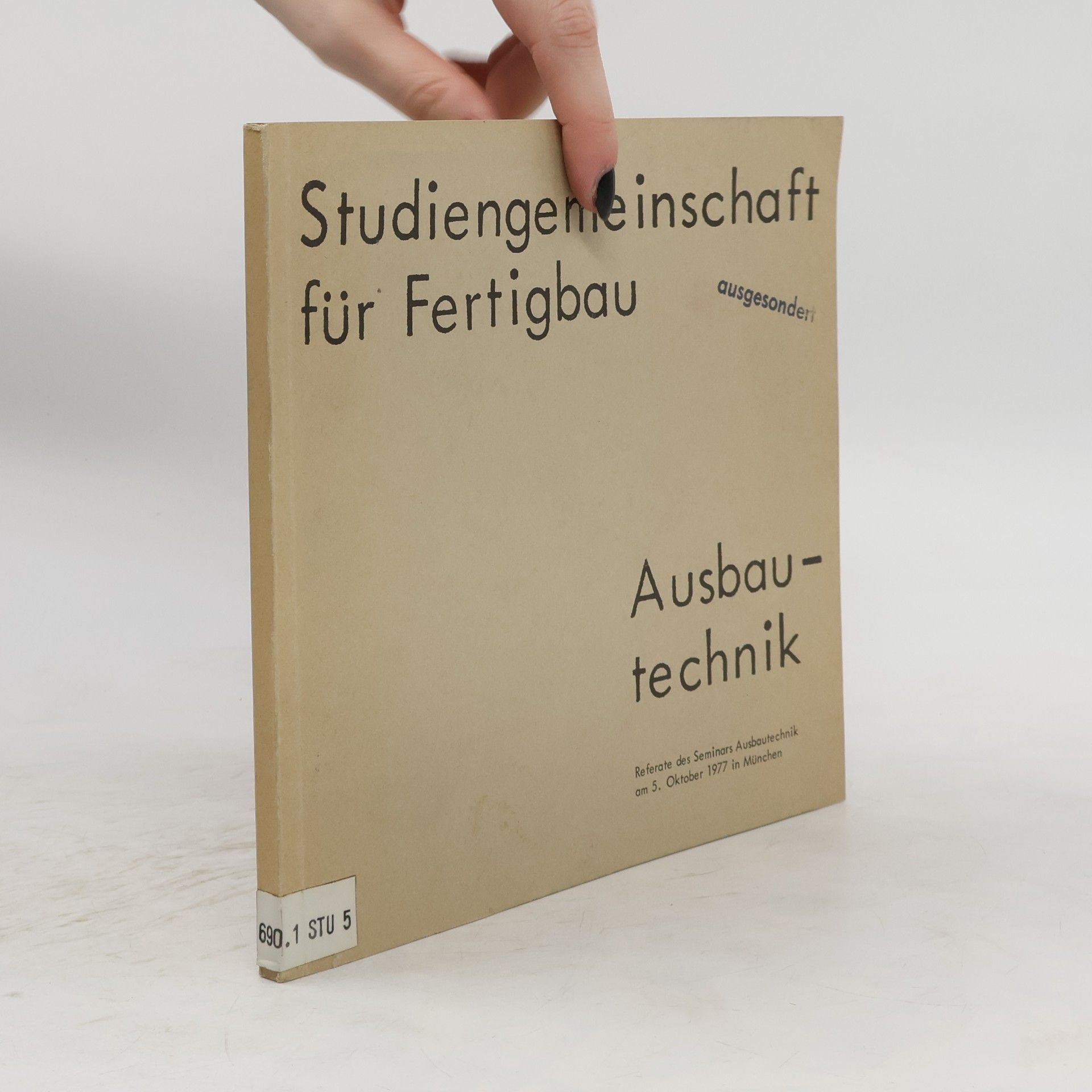 Autorenkollektiv Studiengemeinschaft für Fertigbau