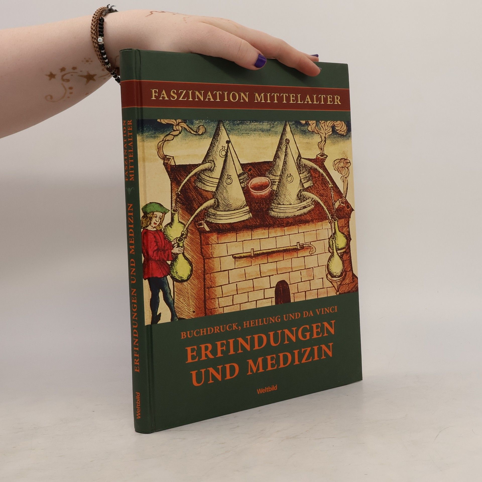 Auteurscollectief Faszination Mittelalter Buchdruck , Heilung und Da Vinci Erfindungen und Medizin, Weltbildgroßband, 160 Seiten, Bilder