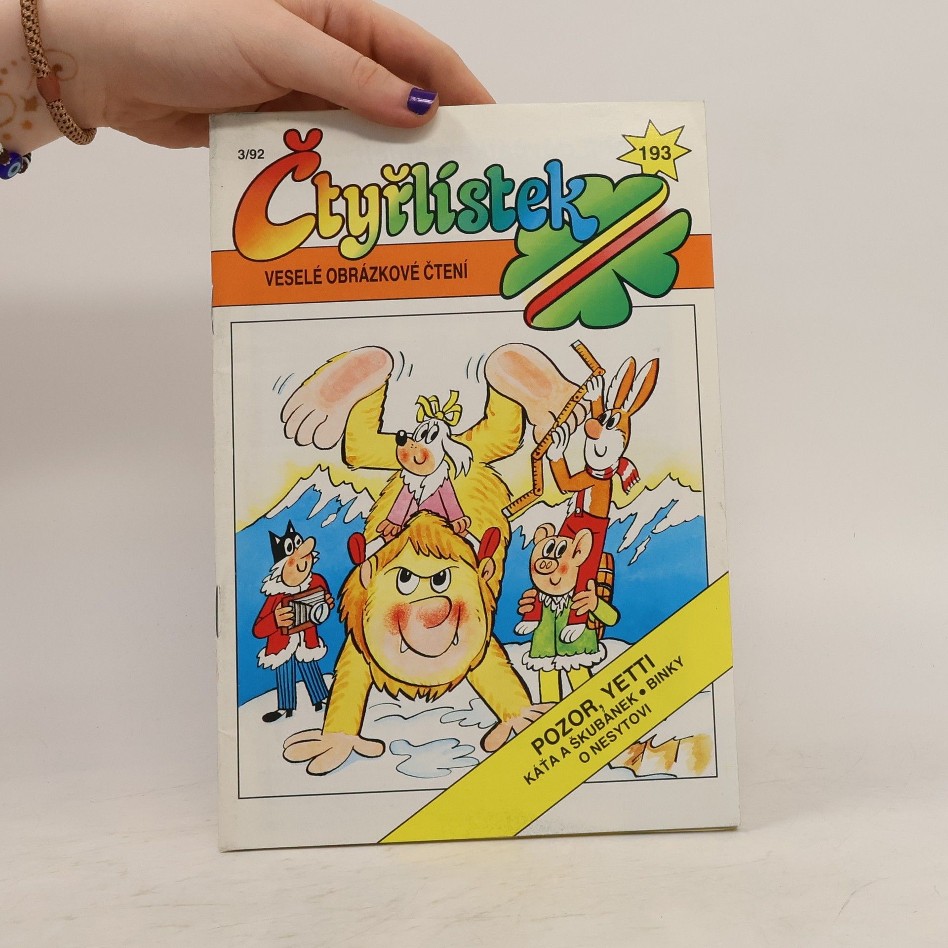 kolektiv Čtyřlístek 193. 3/1992. Pozor, Yetti