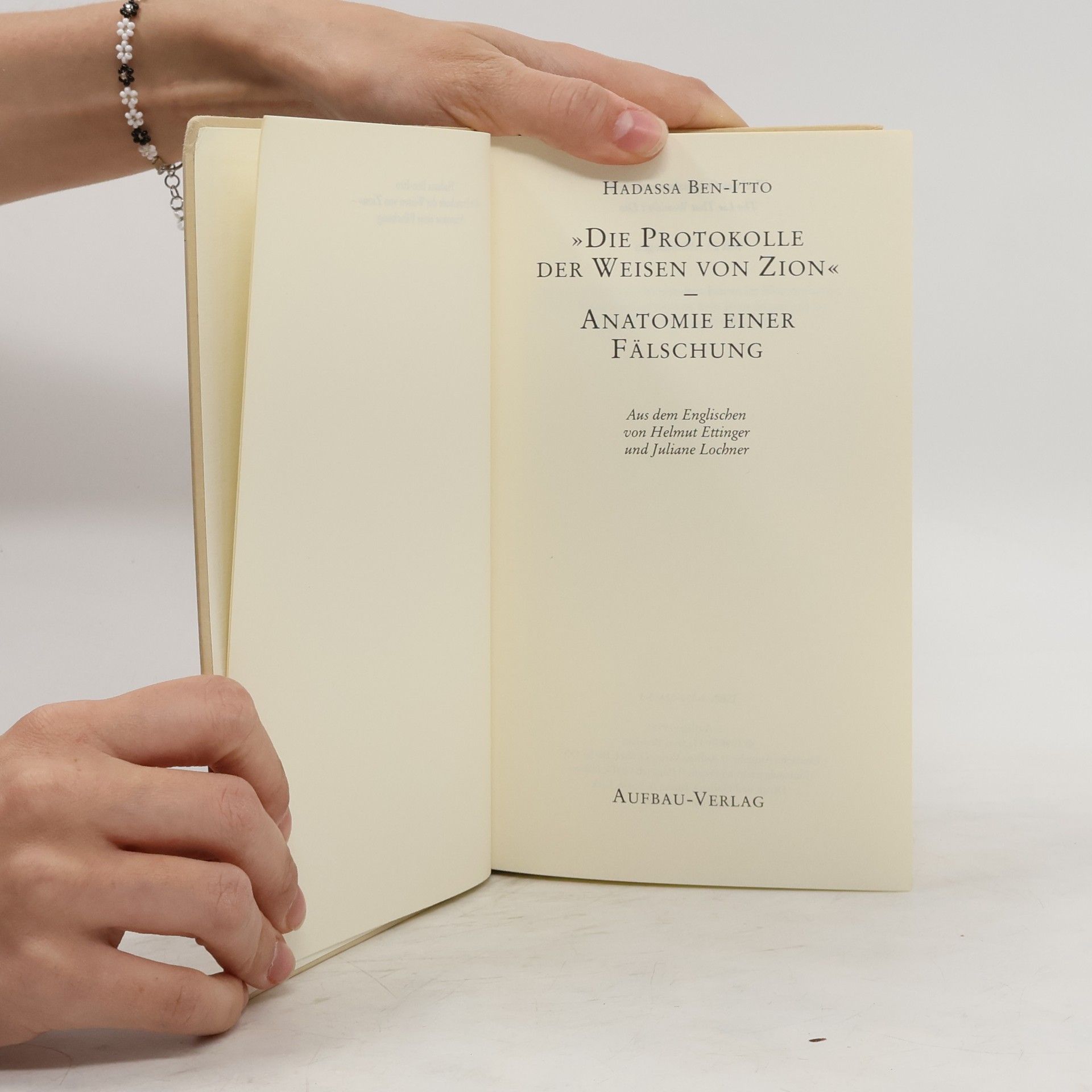 Hadassa Ben ʿItto "Die Protokolle der Weisen von Zion"