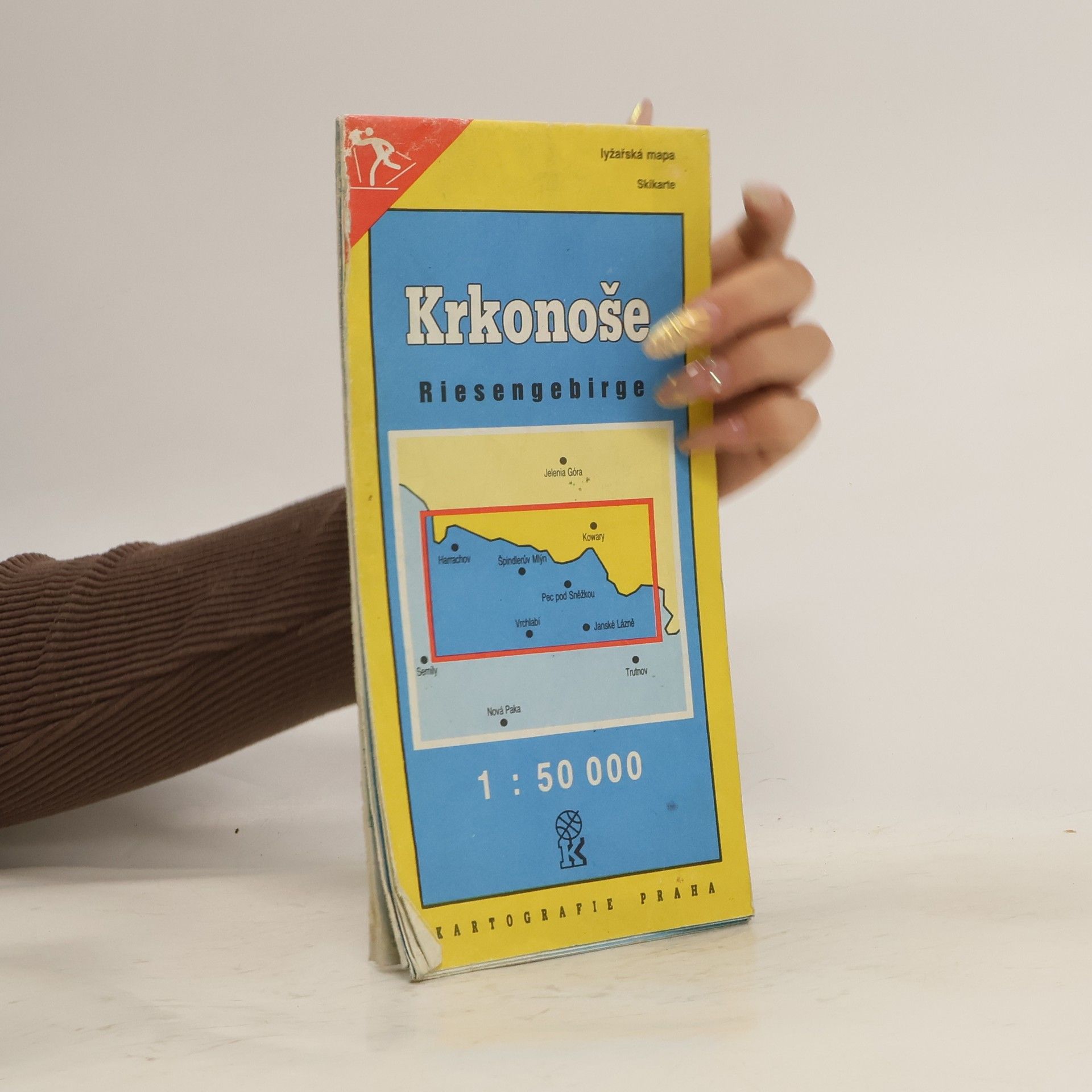 Autorenkollektiv Krkonose 1:50 000, lyzarska mapa =: Riesengebirge 1:50 000, Skikarte