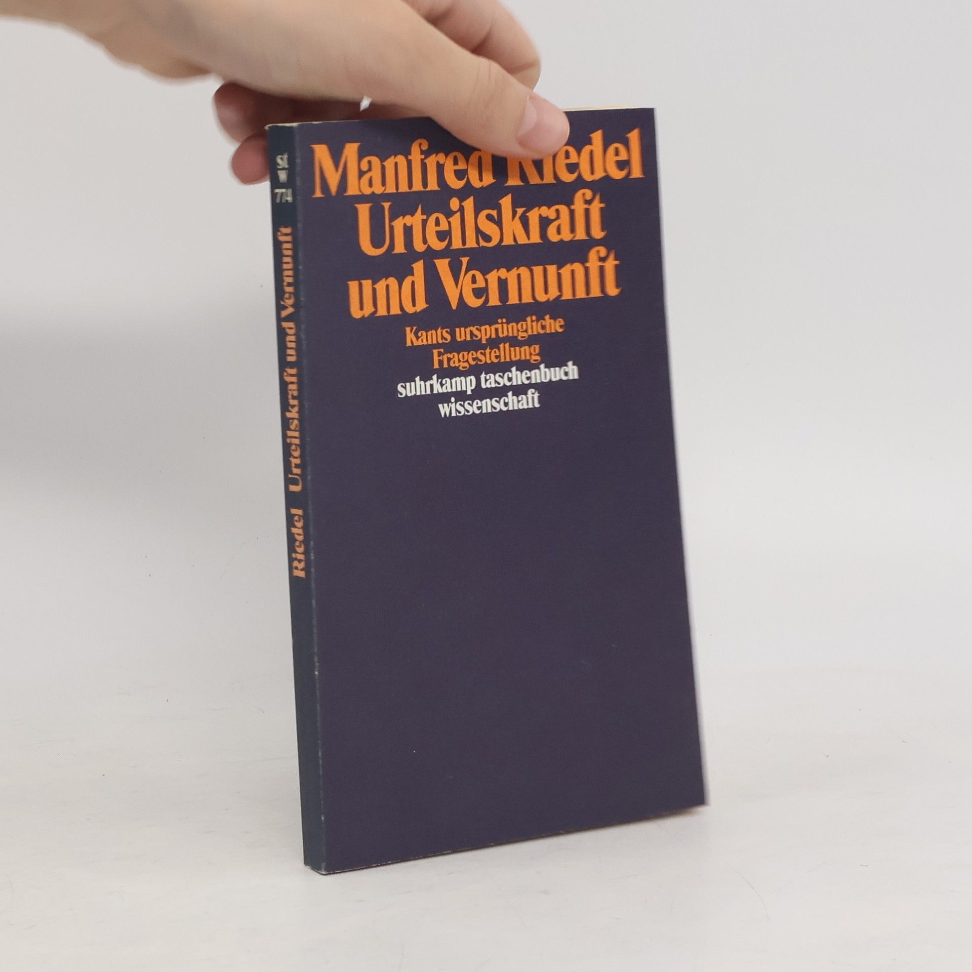 Manfred Riedel Urteilskraft und Vernunft