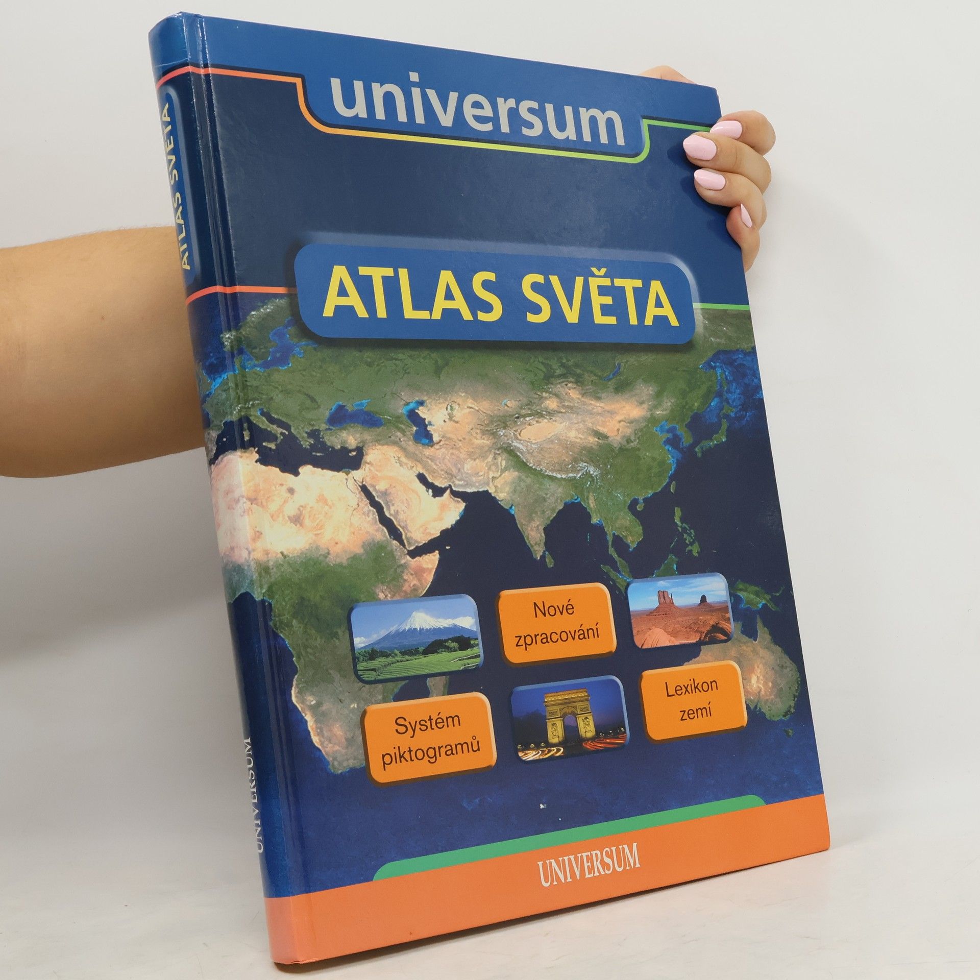 Irena Rybová Atlas světa nové zpracování, systém piktogramů, lexikon zemí