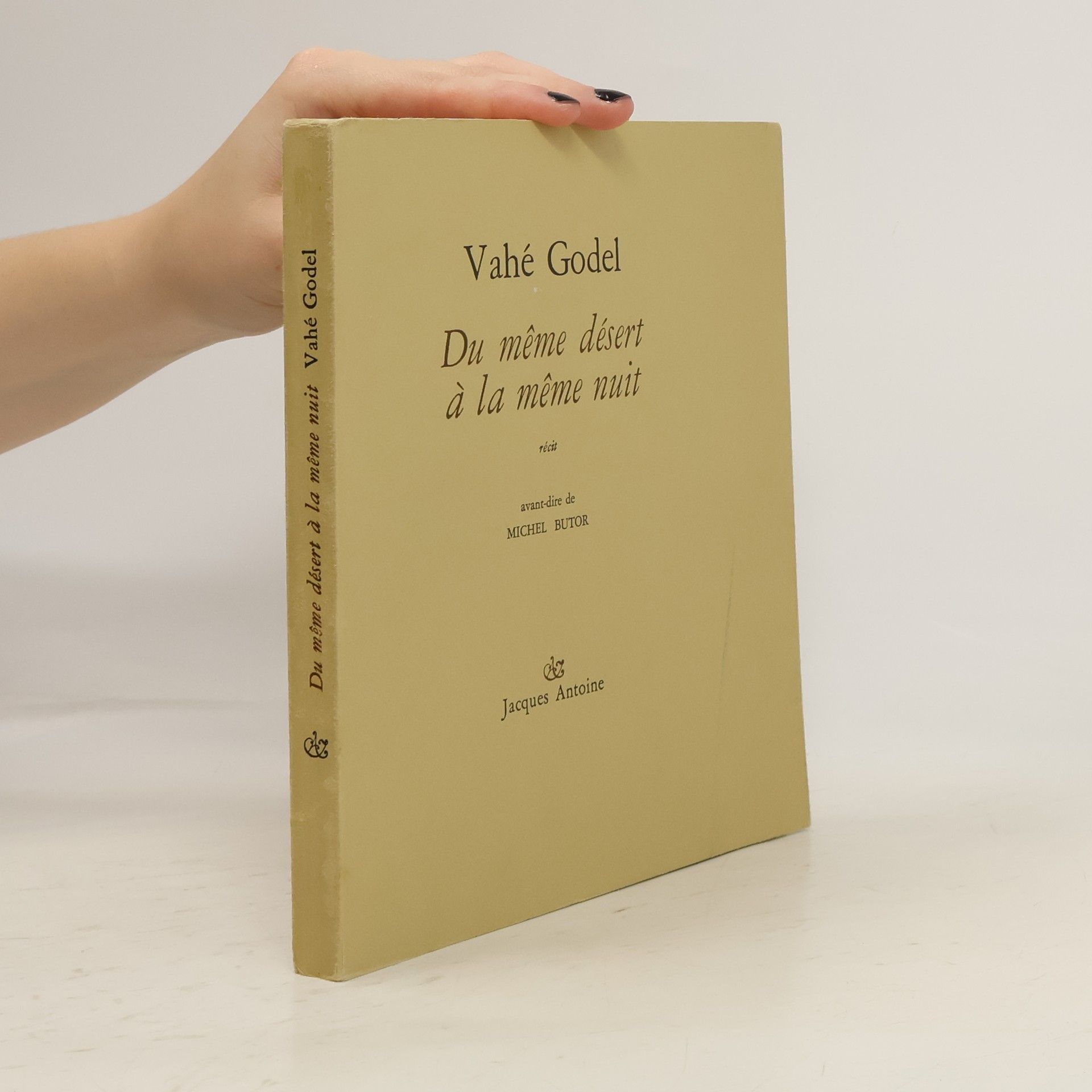 Du Méme désert á la méme nuit